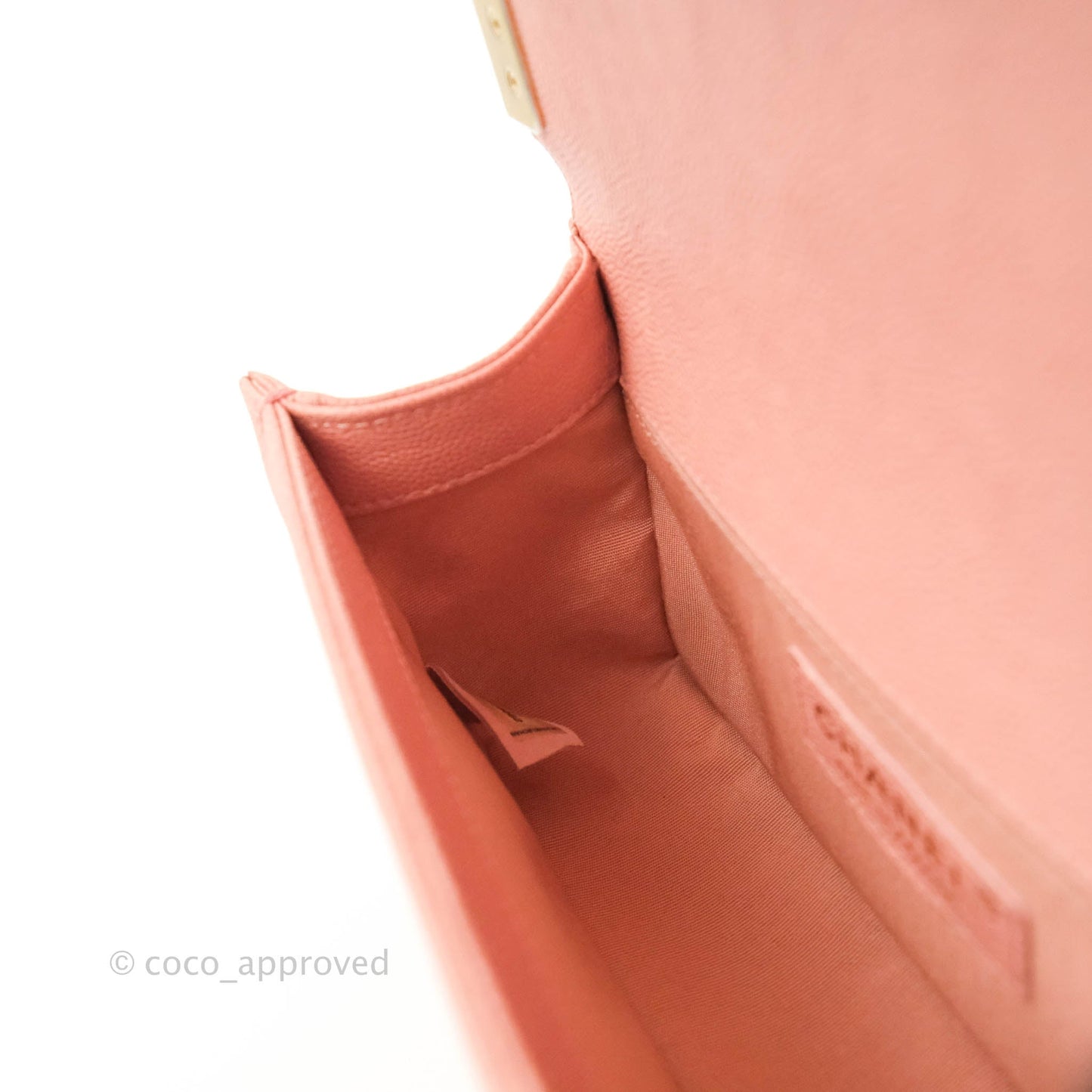 Chanel Boy Small Pink Caviar Gold Hardware