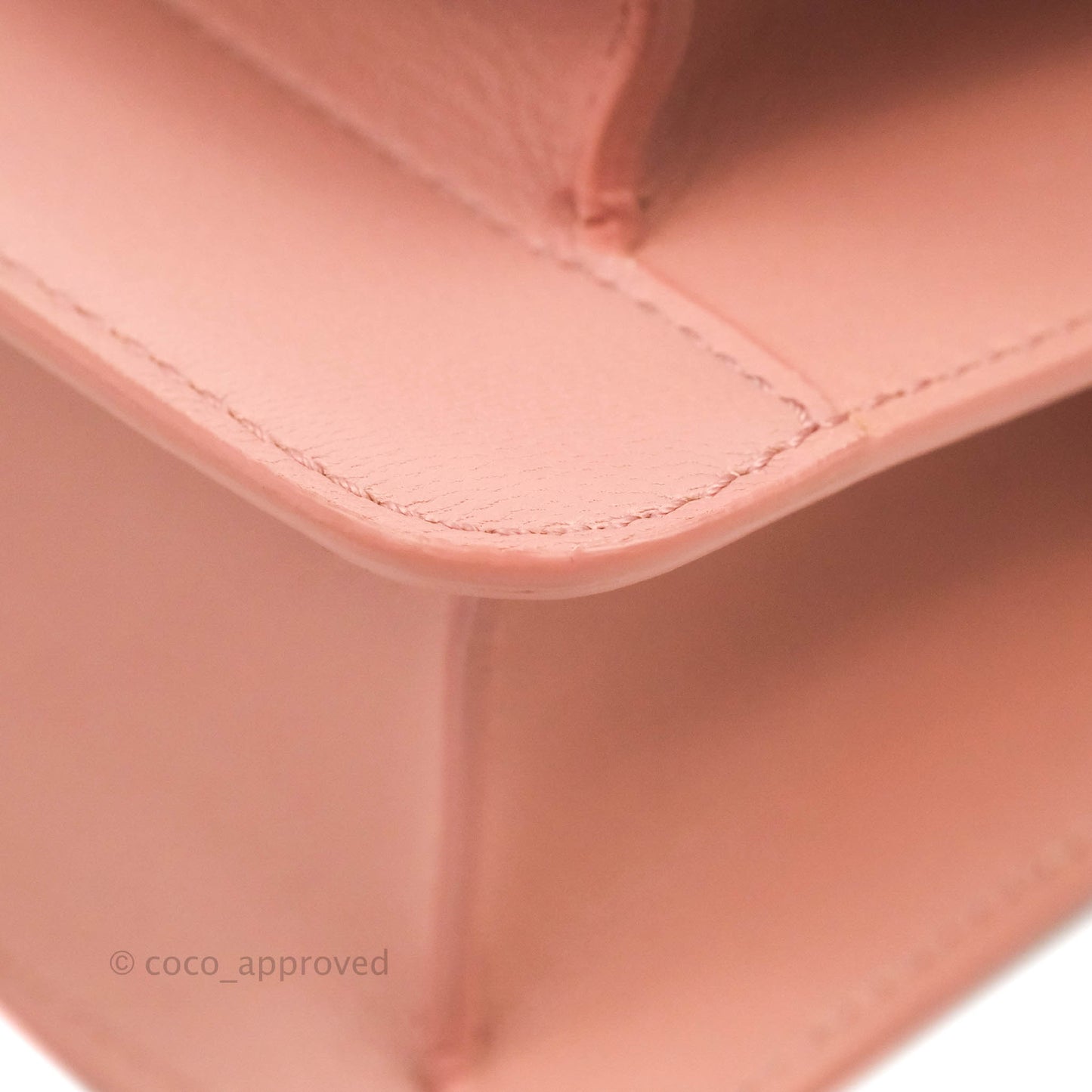 Chanel Small CC Box Flap Bag Pink Calfskin Silver Hardware