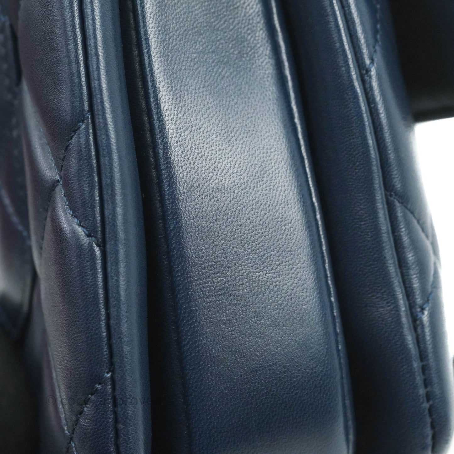 Chanel Small Trendy CC Navy Lambskin Gold Hardware