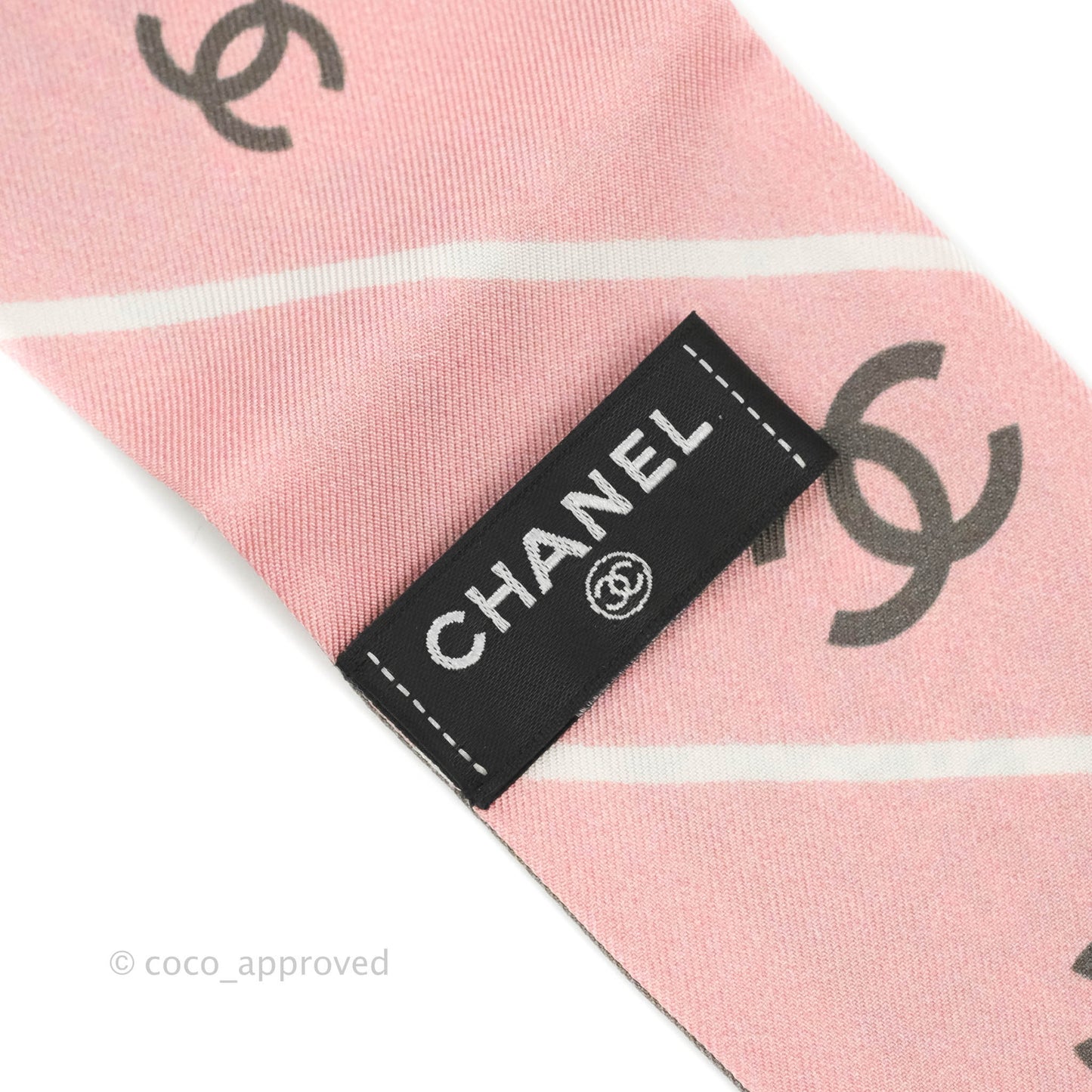Chanel Silk Twilly in Tweed Print
