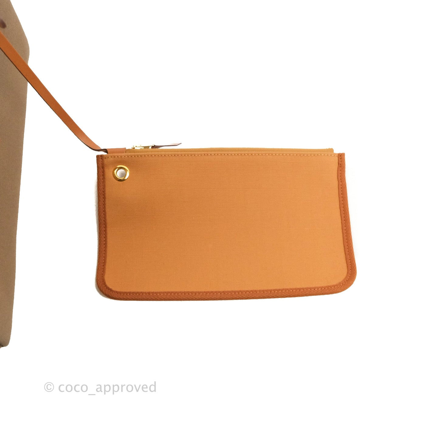 Hermès Retourne Herbag Zip 31 Etoupe-Dune/Fauve Canvas Gold Hardware