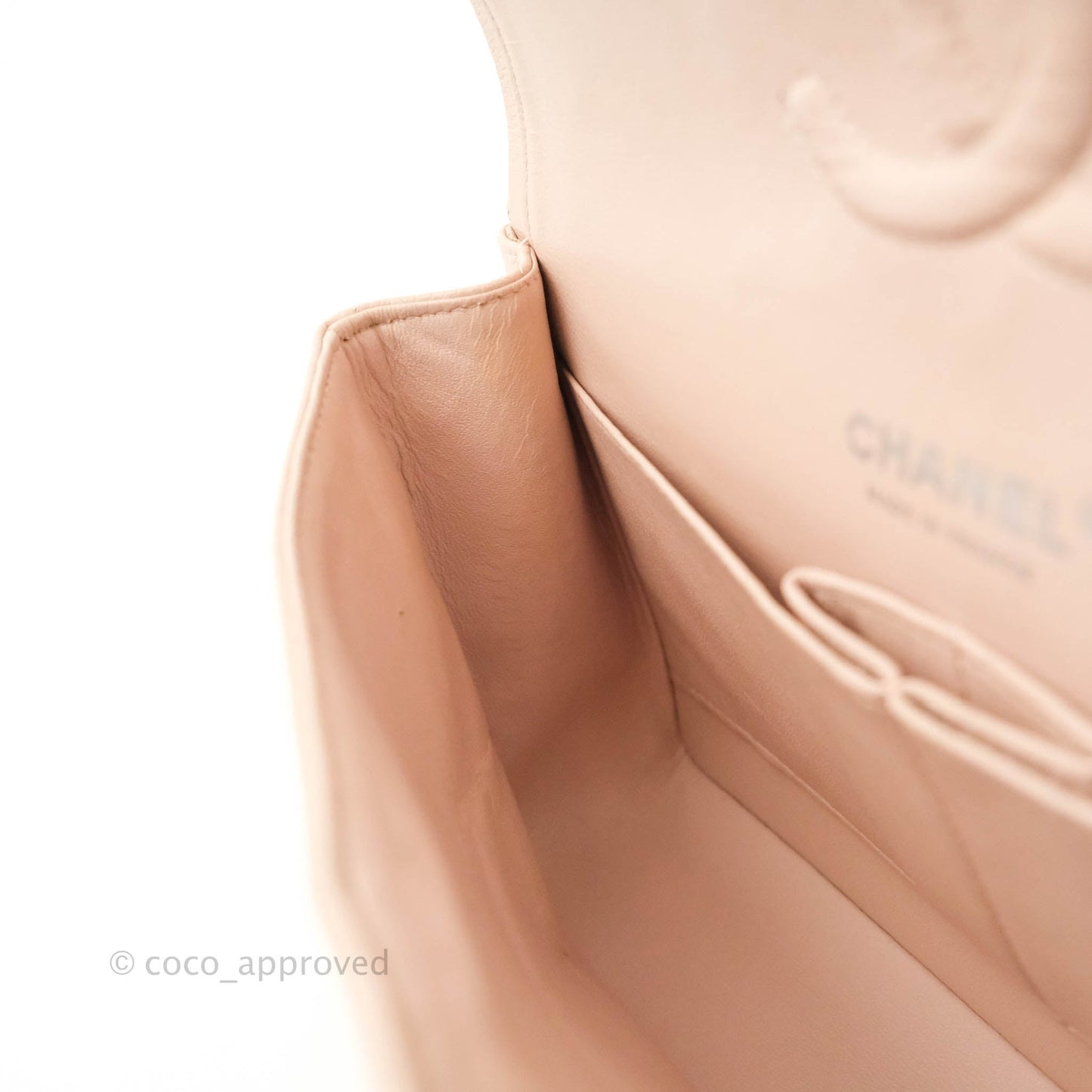 Chanel Classic M/L Medium Flap Quilted Sakura Pink Caviar Silver Hardware