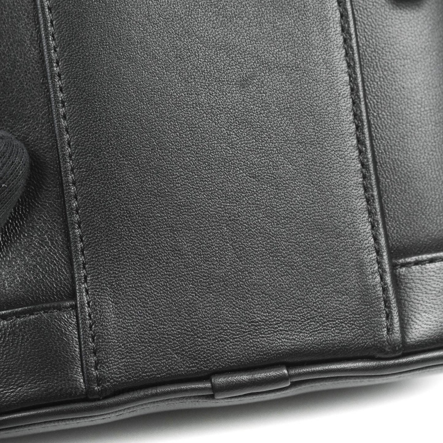 Chanel CC Mania Vanity Case Black Lambskin Gold Hardware