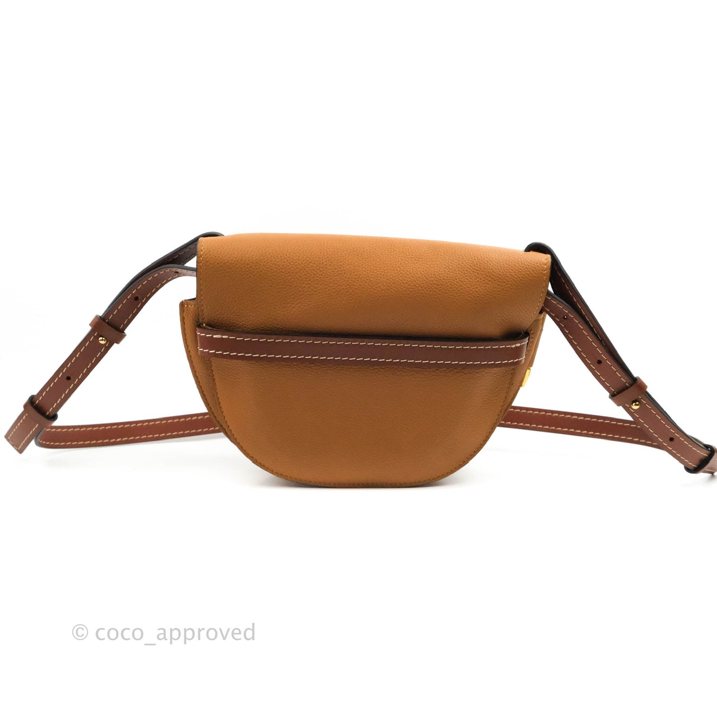 Loewe Small Gate Bag Light Caramel/Pecan Grained Calfskin