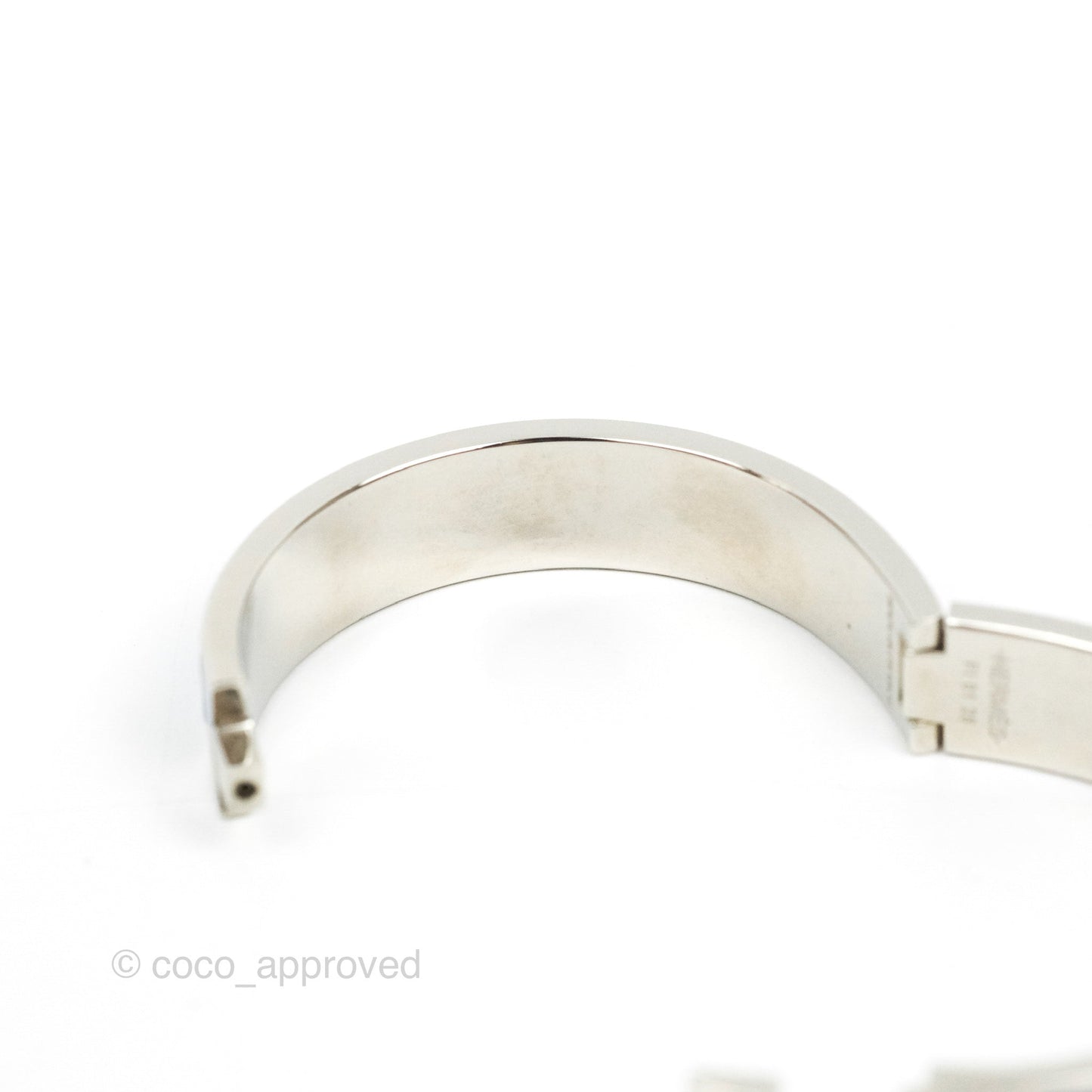 Hermès Clic H Bracelet Blue Palladium Hardware PM
