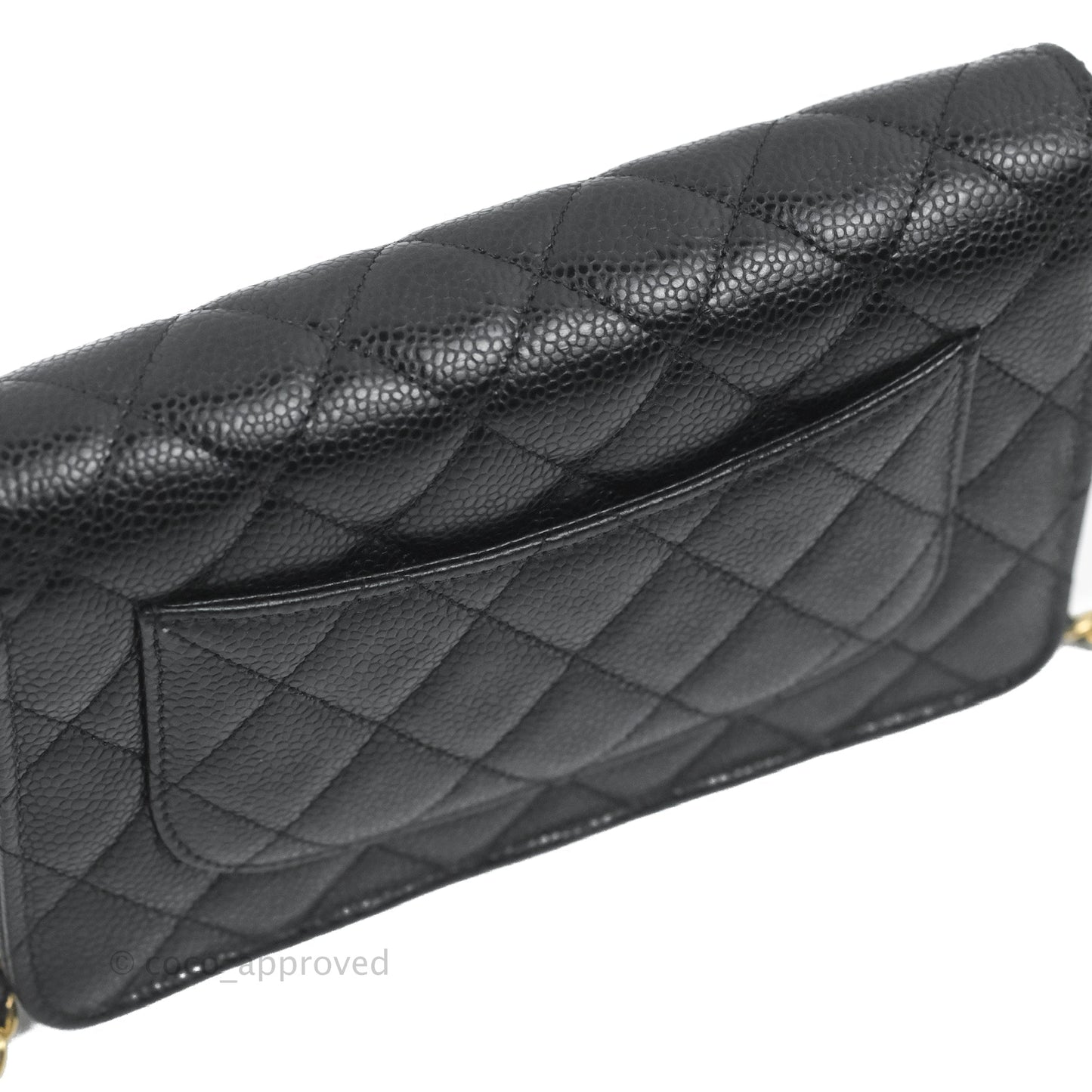 Chanel Quilted Classic WOC Black Caviar Gold Hardware