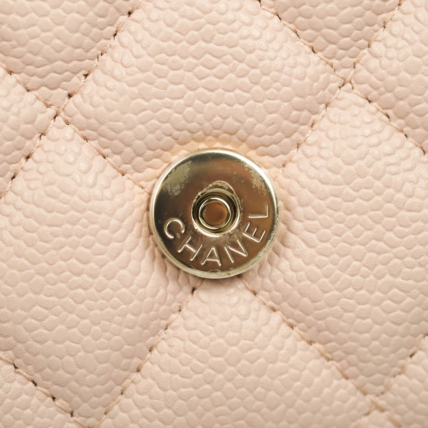 Chanel Wallet on Chain Pale Pink Caviar Gold Hardware 21C