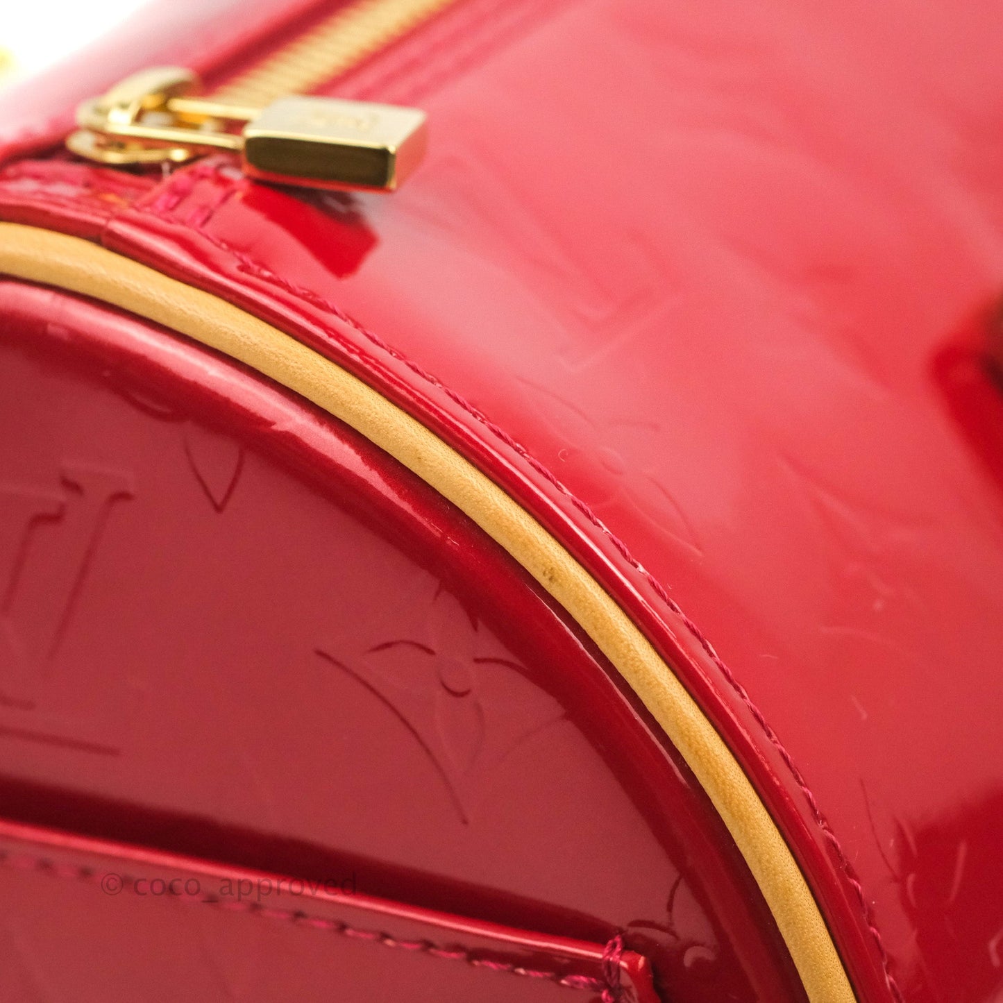 Louis Vuitton Papillon 30 Red Patent Monogram