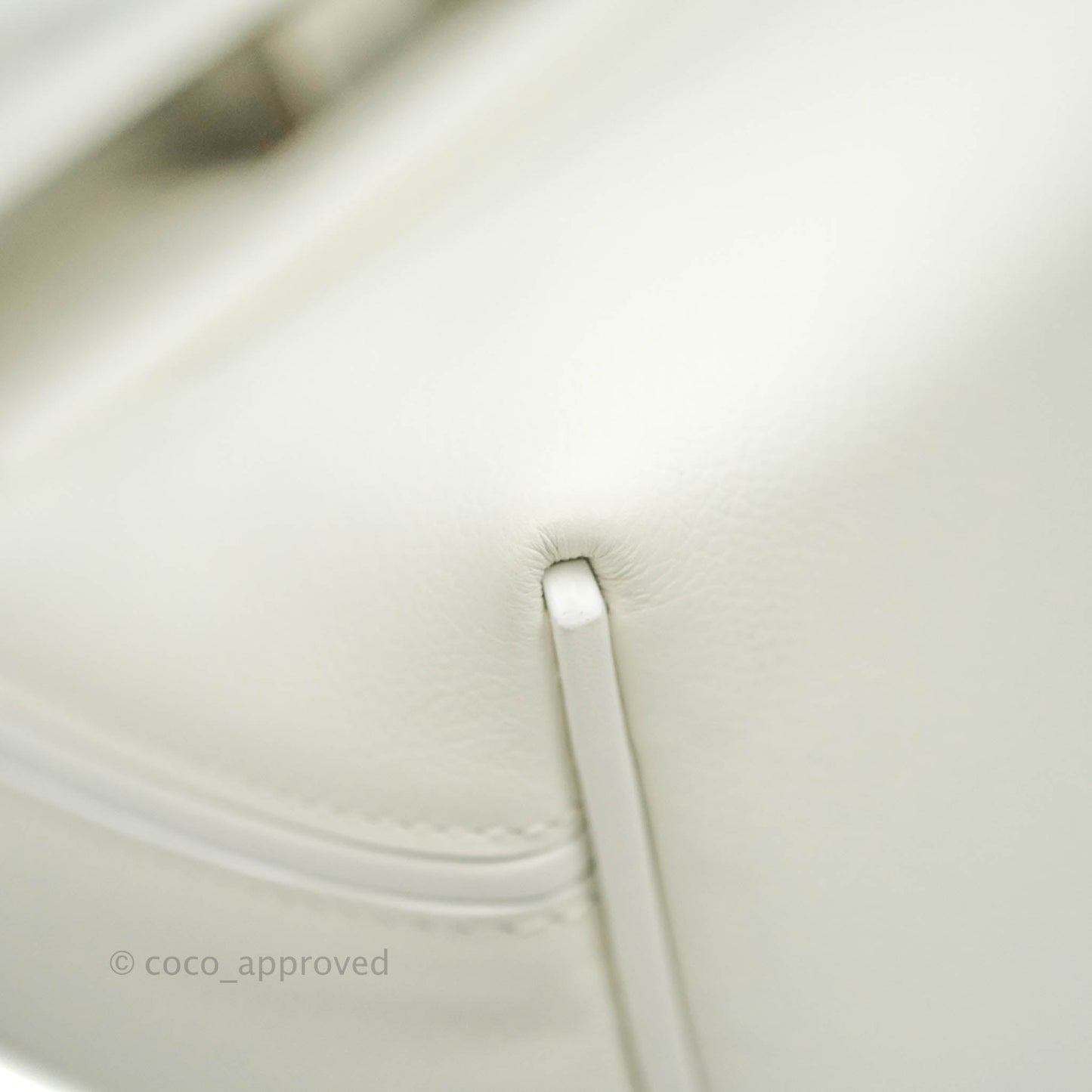 Hermès 24/24 21 Mini Blanc Evercolour Swift Palladium Hardware
