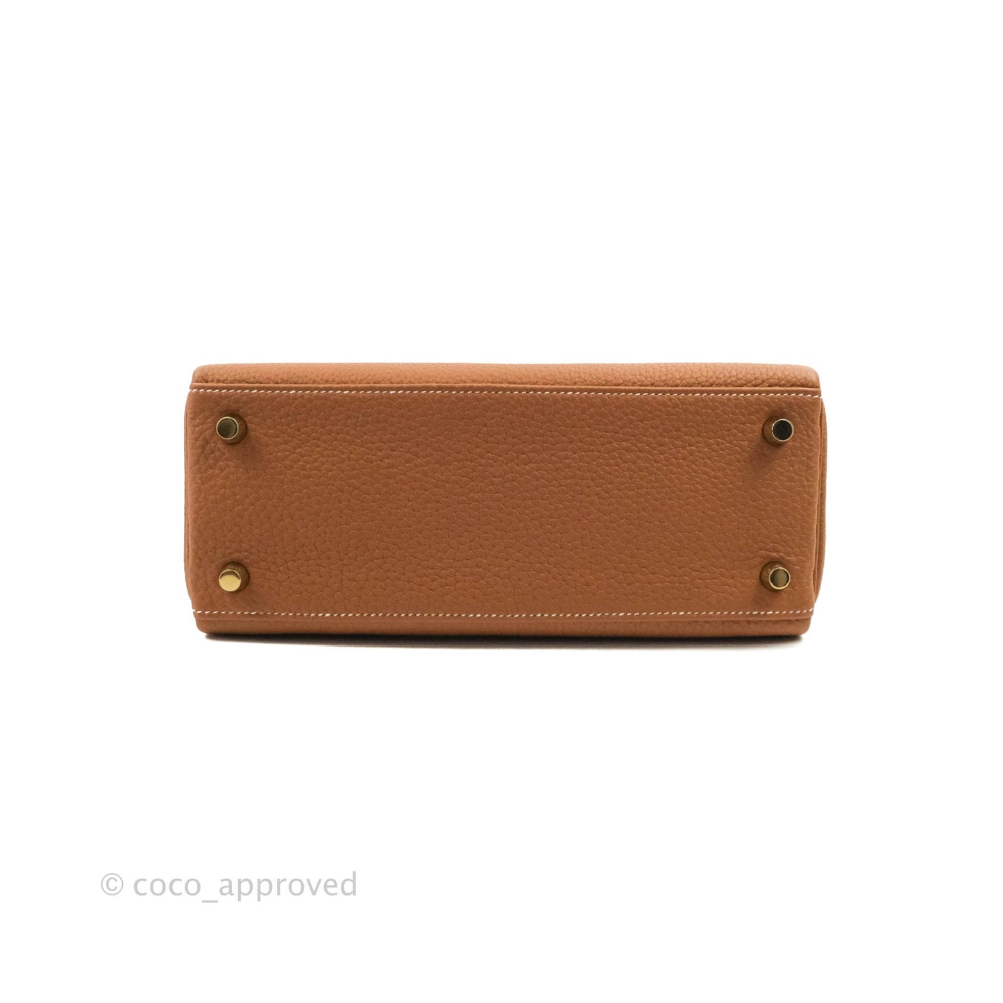 Hermès Retourne Kelly 25 Gold Togo Gold Hardware