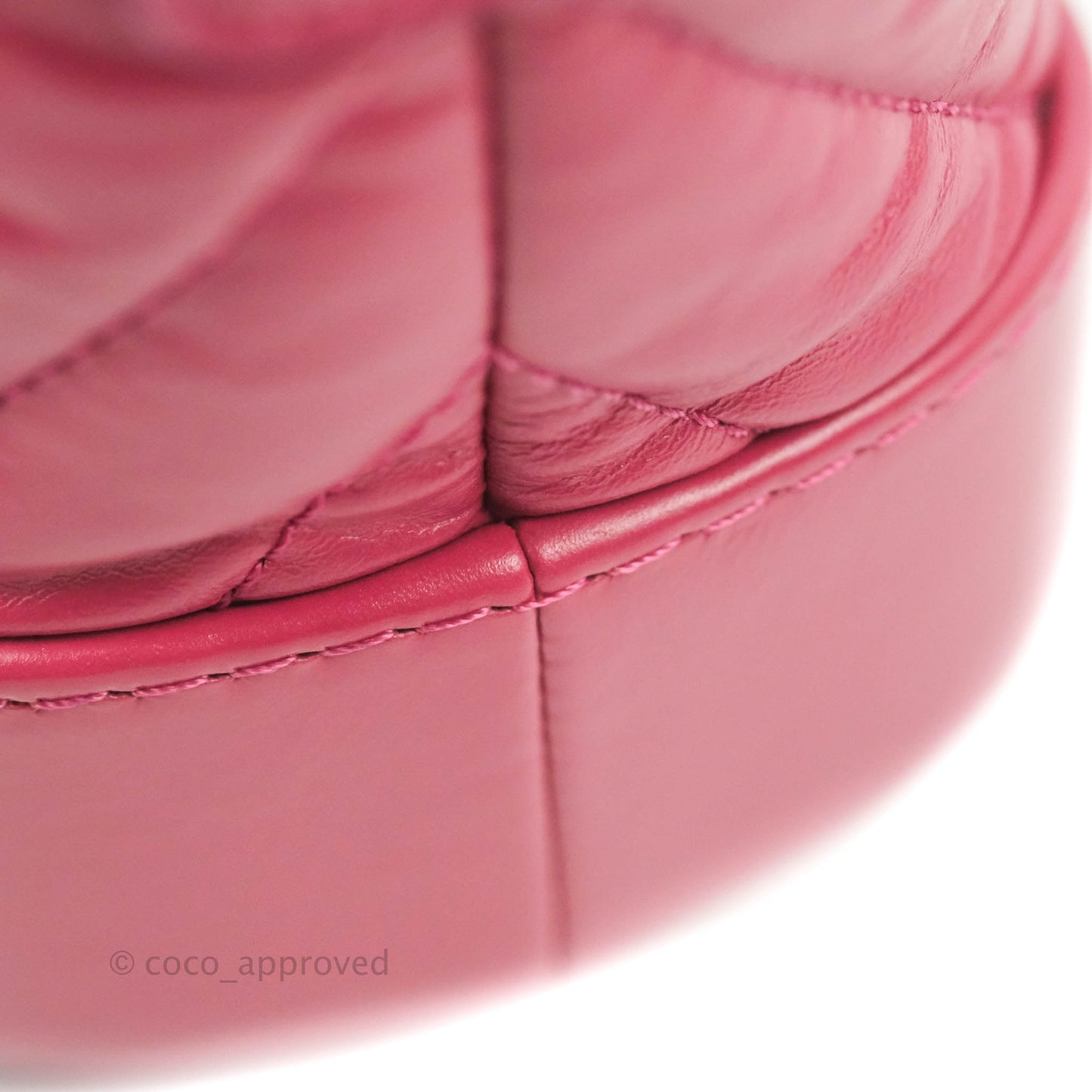 Chanel Chevron Small Gabrielle Hobo Dark Pink Calfskin Mixed Hardware