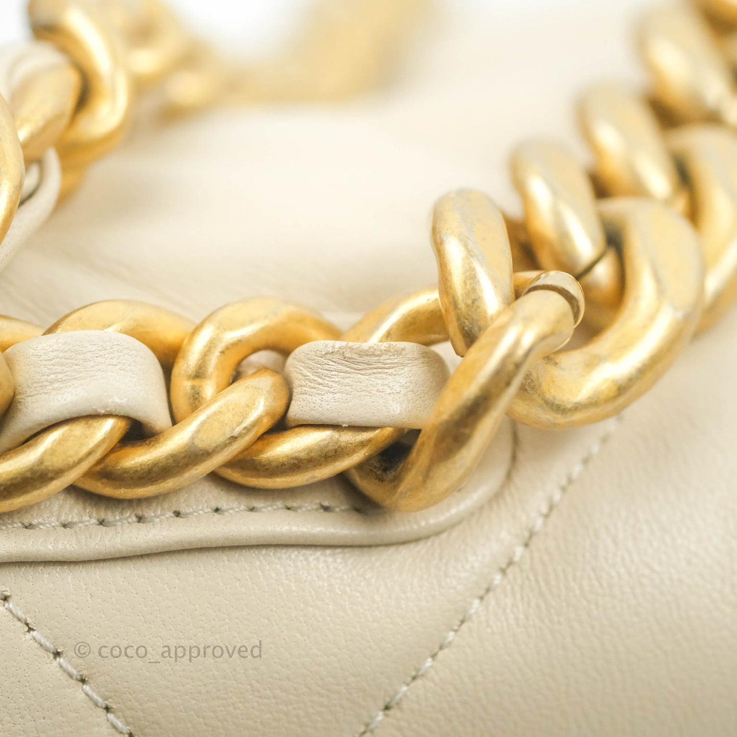 Chanel 19 Medium Beige Mixed Hardware