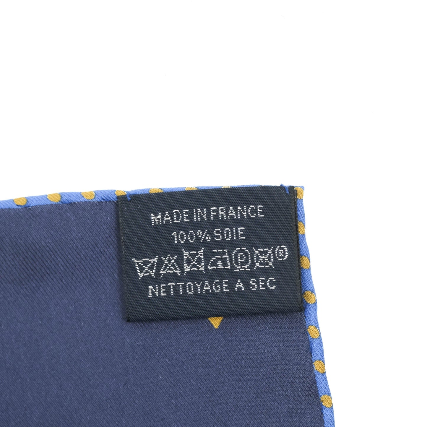 Hermès Tea Time Silk Scarf 70 Navy