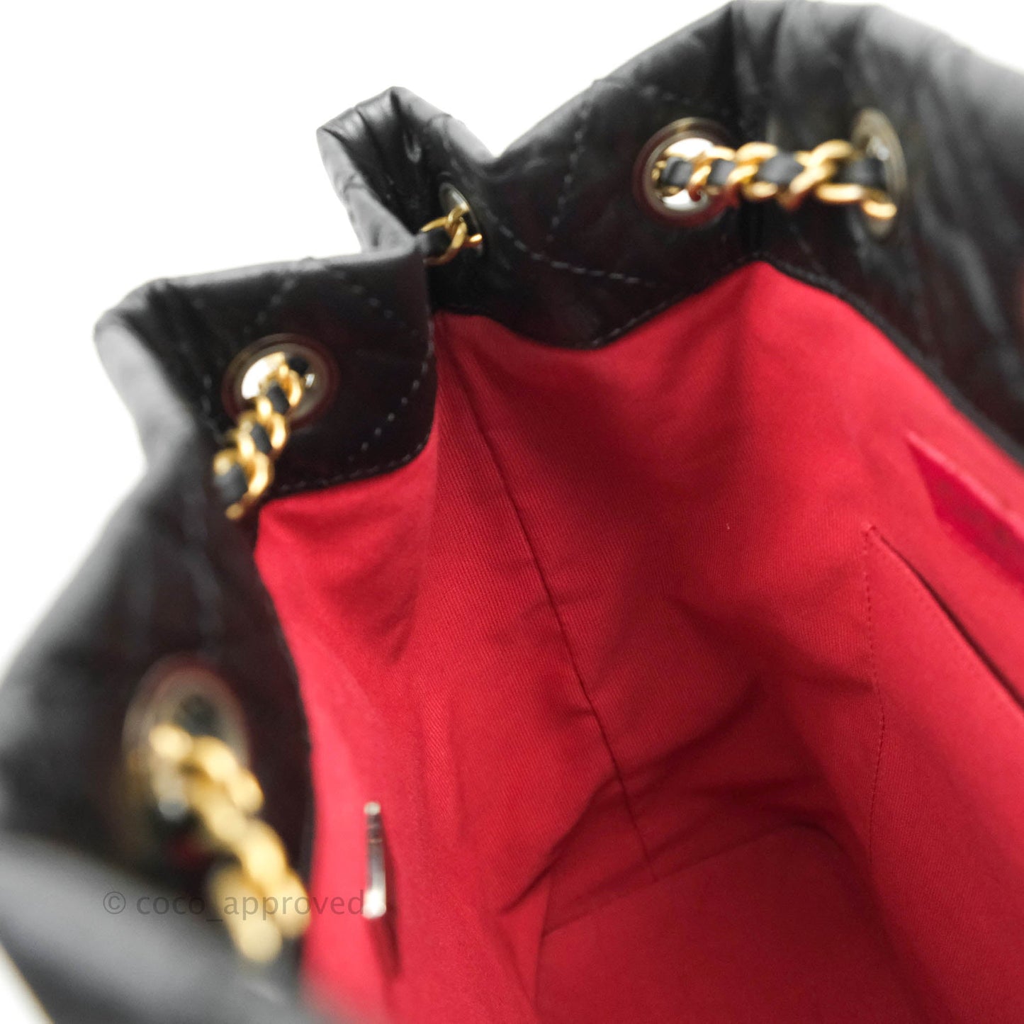 Chanel Small Gabrielle Backpack Black Aged Calfskin