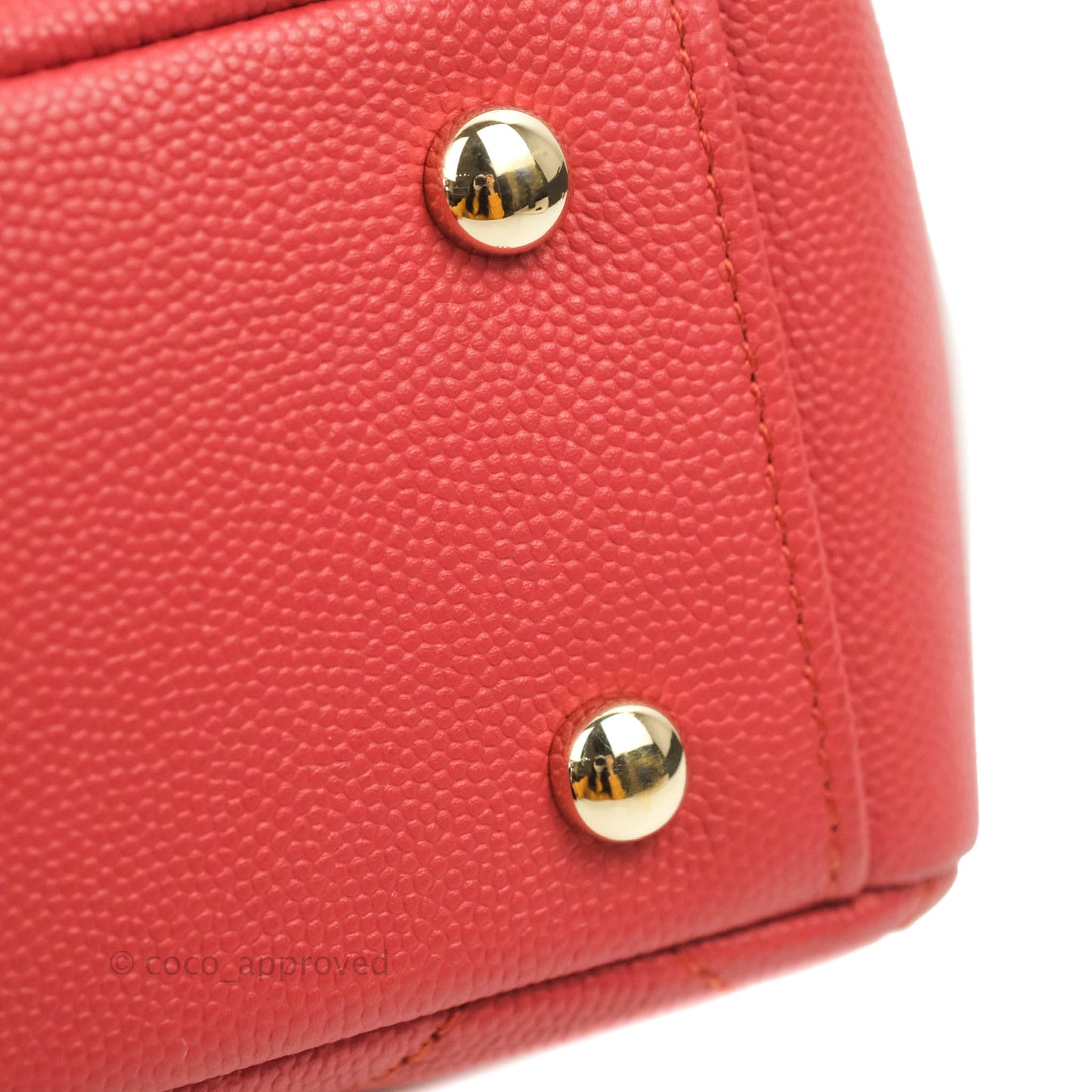 Chanel Quilted Small Business Affinity Flap Red Caviar Gold Hardware
