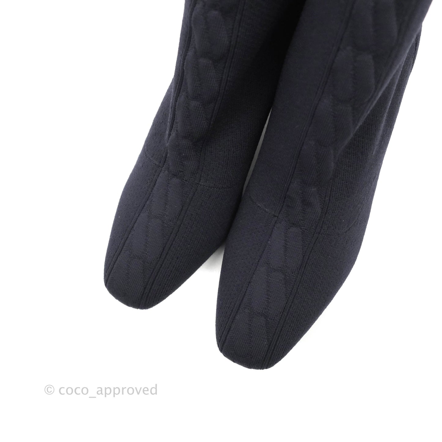 Hermes Knit Calfskin Volver 60 Ankle Boots Black