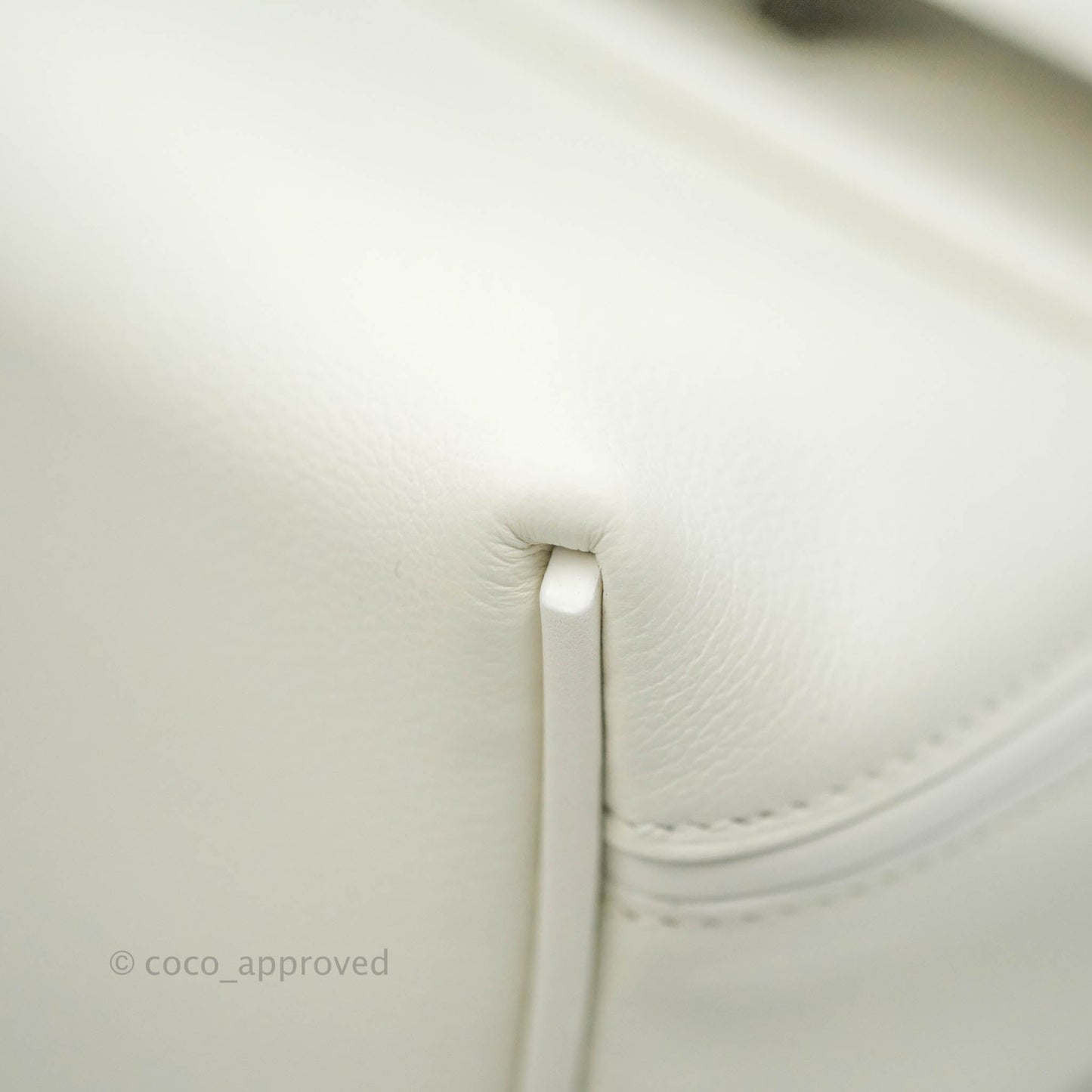 Hermès 24/24 21 Mini Blanc Evercolour Swift Palladium Hardware