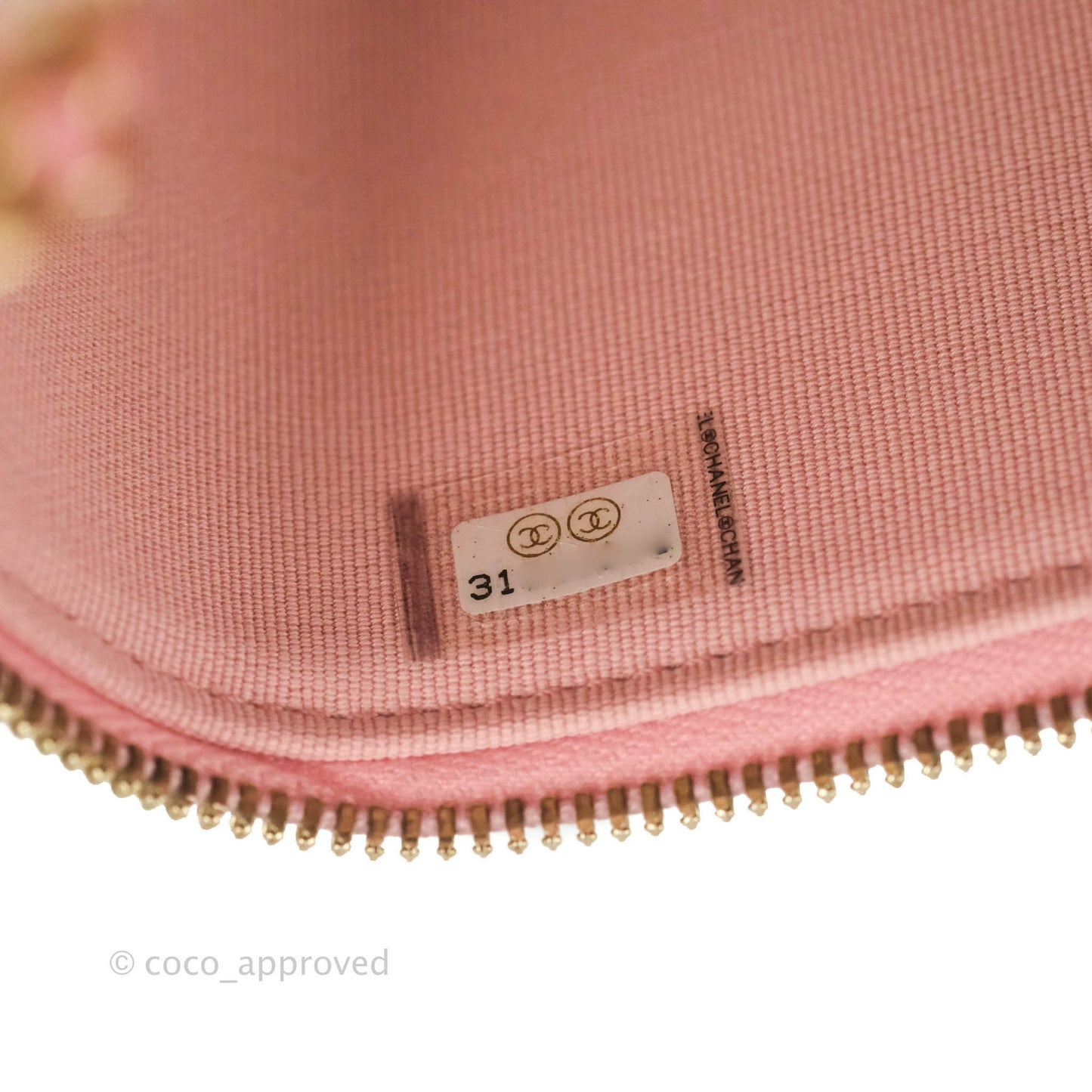 Chanel Classic Vanity with Chain Pink Caviar Gold Hardware