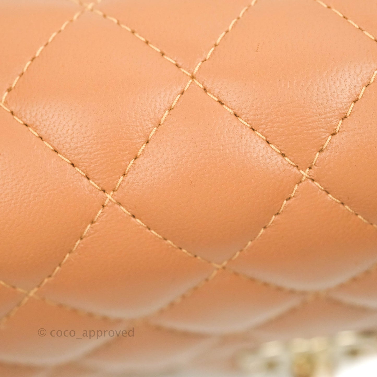 Chanel Quilted Mini Rectangular Flap Caramel Lambskin Gold Hardware 22S