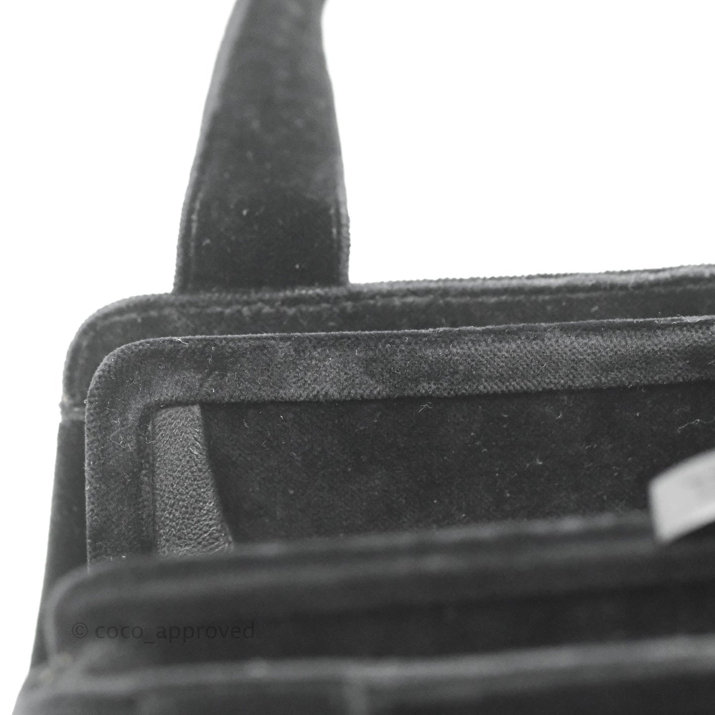 Chanel Vintage CC Handbag So Black Velvet