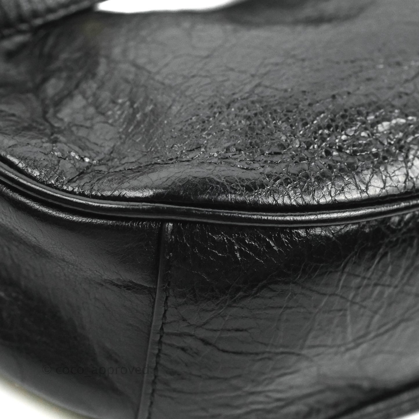 Balenciaga Le Cagole Shoulder Bag Black Calfskin Gold Hardware