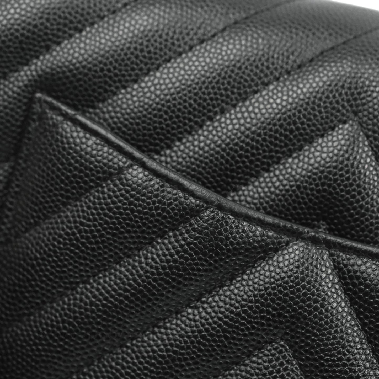 Chanel Chevron Mini Rectangular Flap Black Caviar Gold Hardware