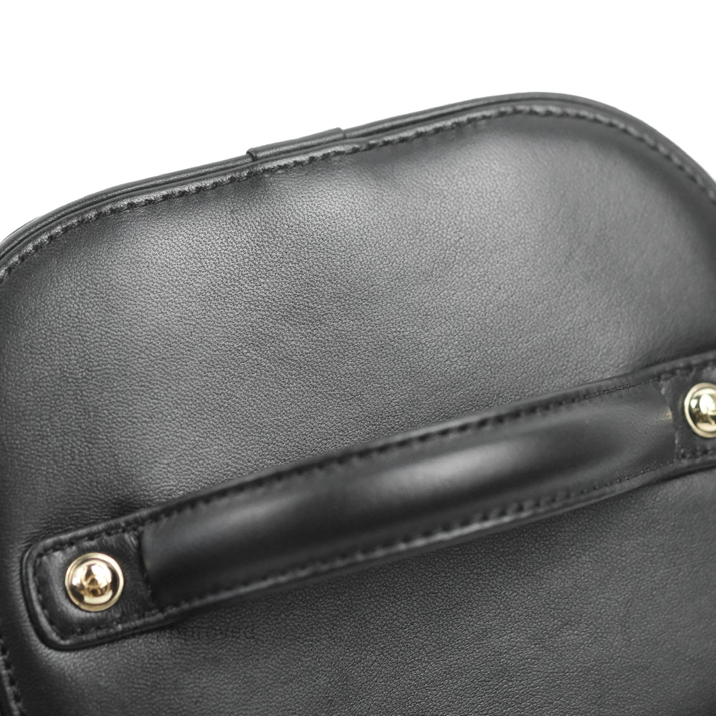 Chanel CC Mania Vanity Case Black Lambskin Gold Hardware