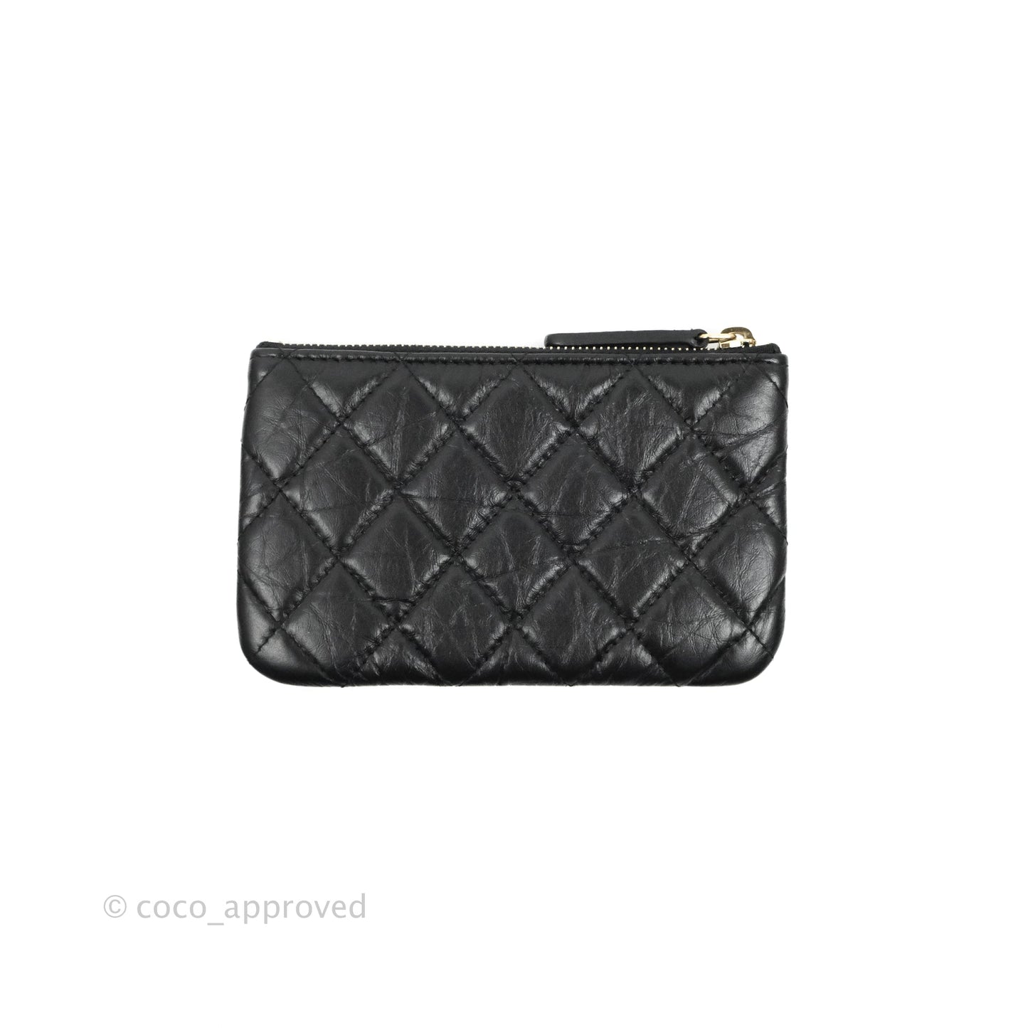 Chanel Quilted Mini Reissue O Case Gold Hardware Aged Calfskin