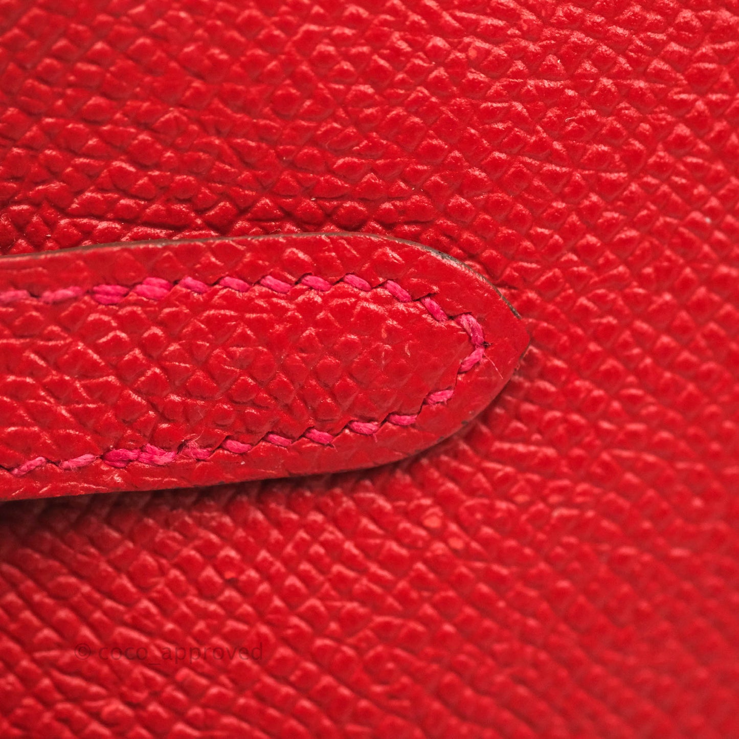 Hermès Kelly Wallet Red Epsom Gold Hardware