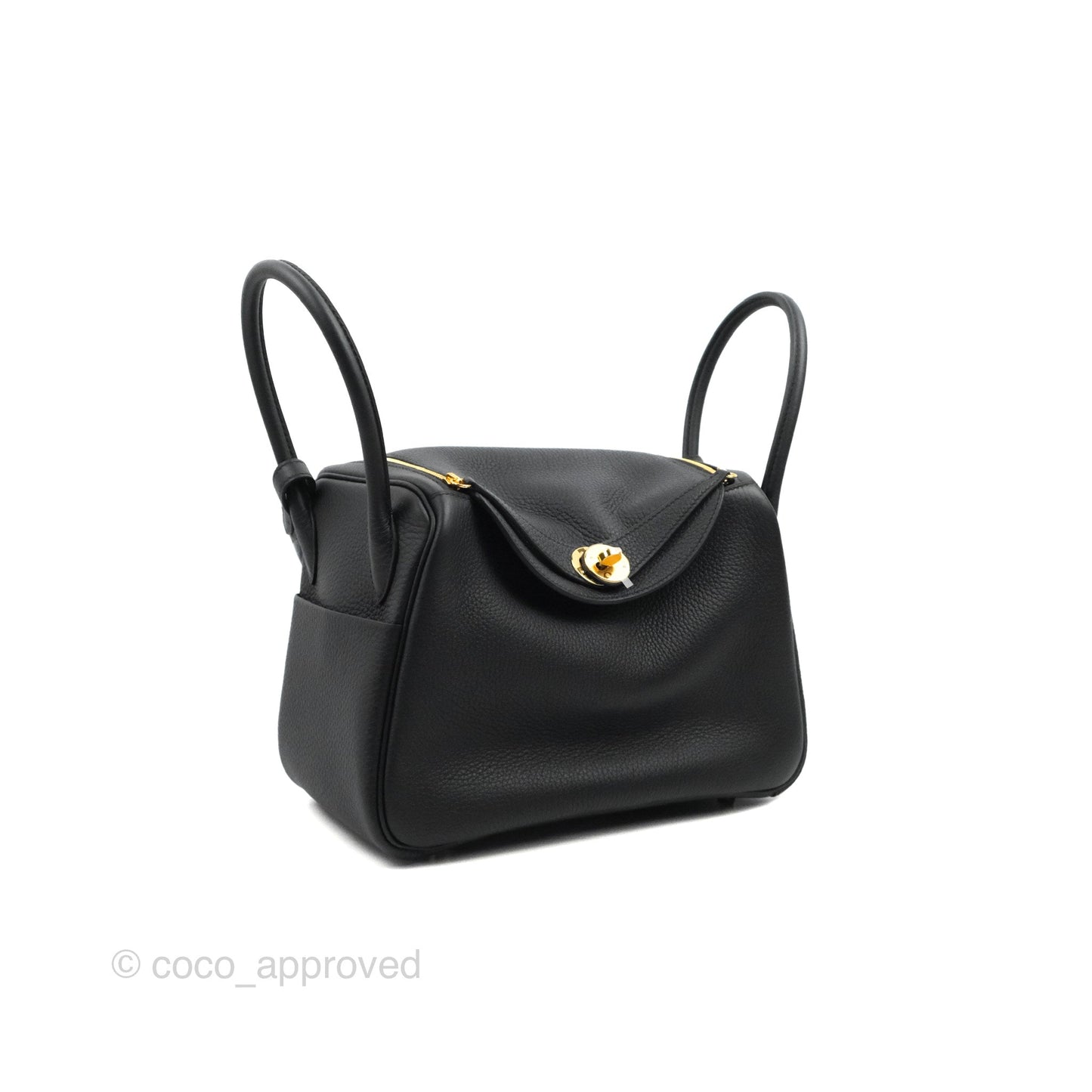 Hermès Lindy 26 Black TC Gold Hardware