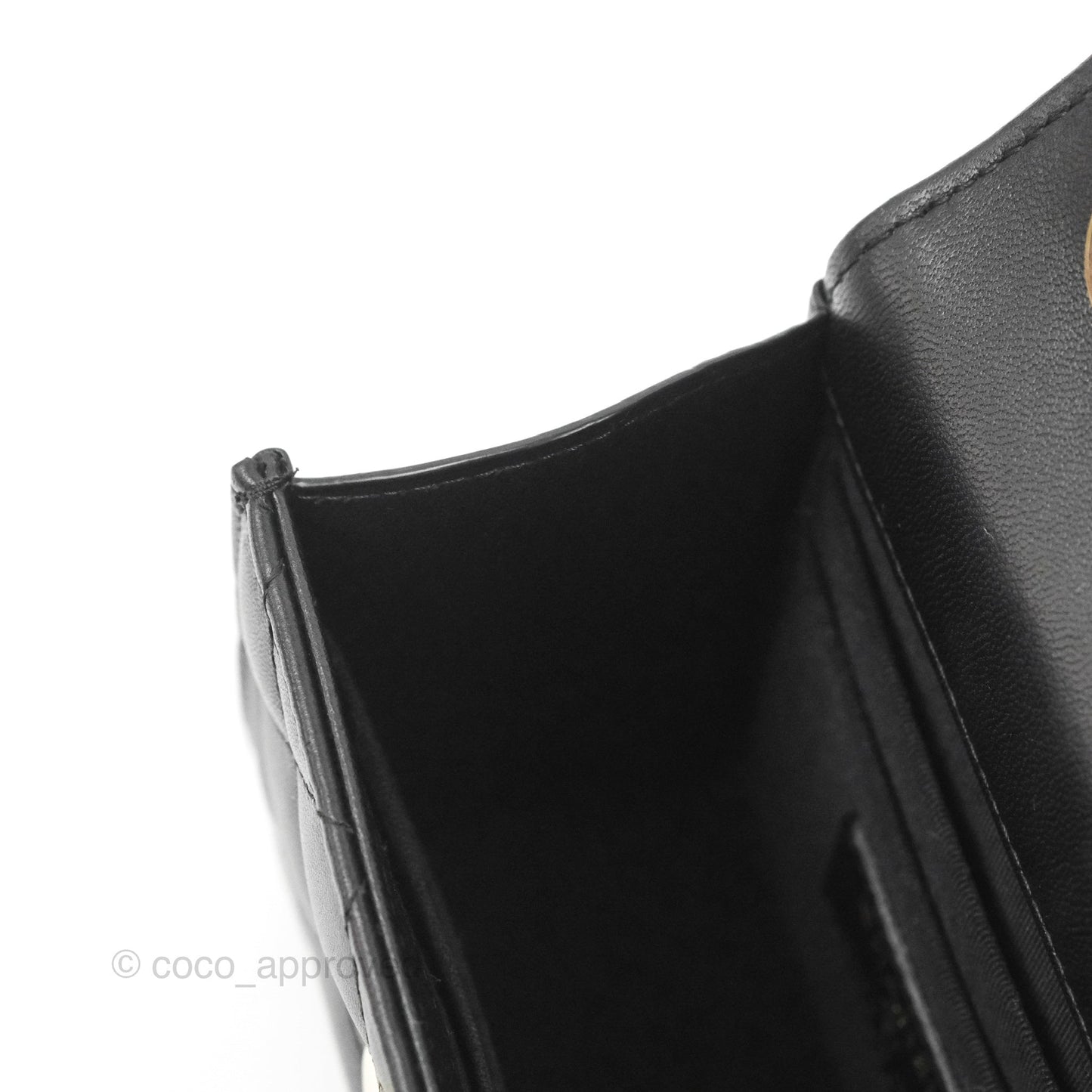 Chanel Mini Quilted Trendy CC Clutch With Chain Black Lambskin Gold Hardware