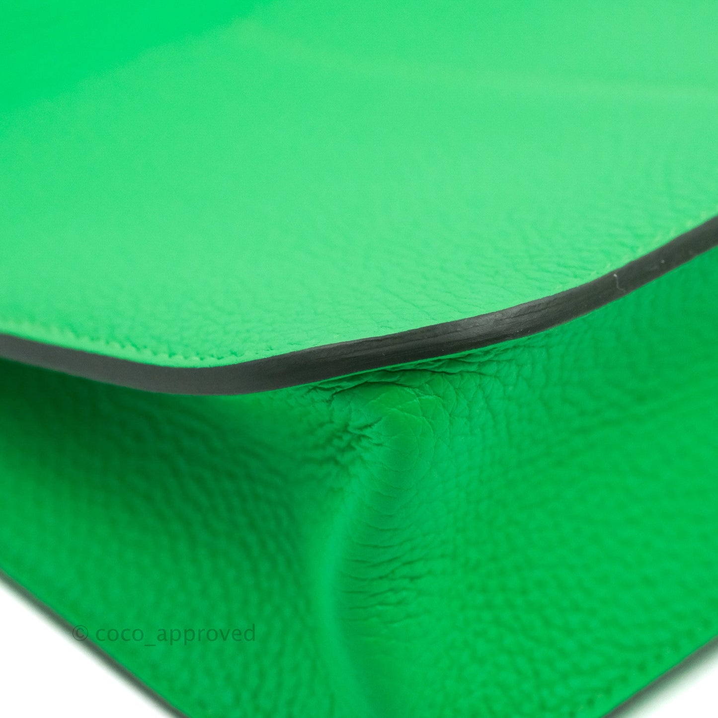 Hermès Halzan 25 Vert Comics/ Bleu Zephyr Clemence Palladium Hardware