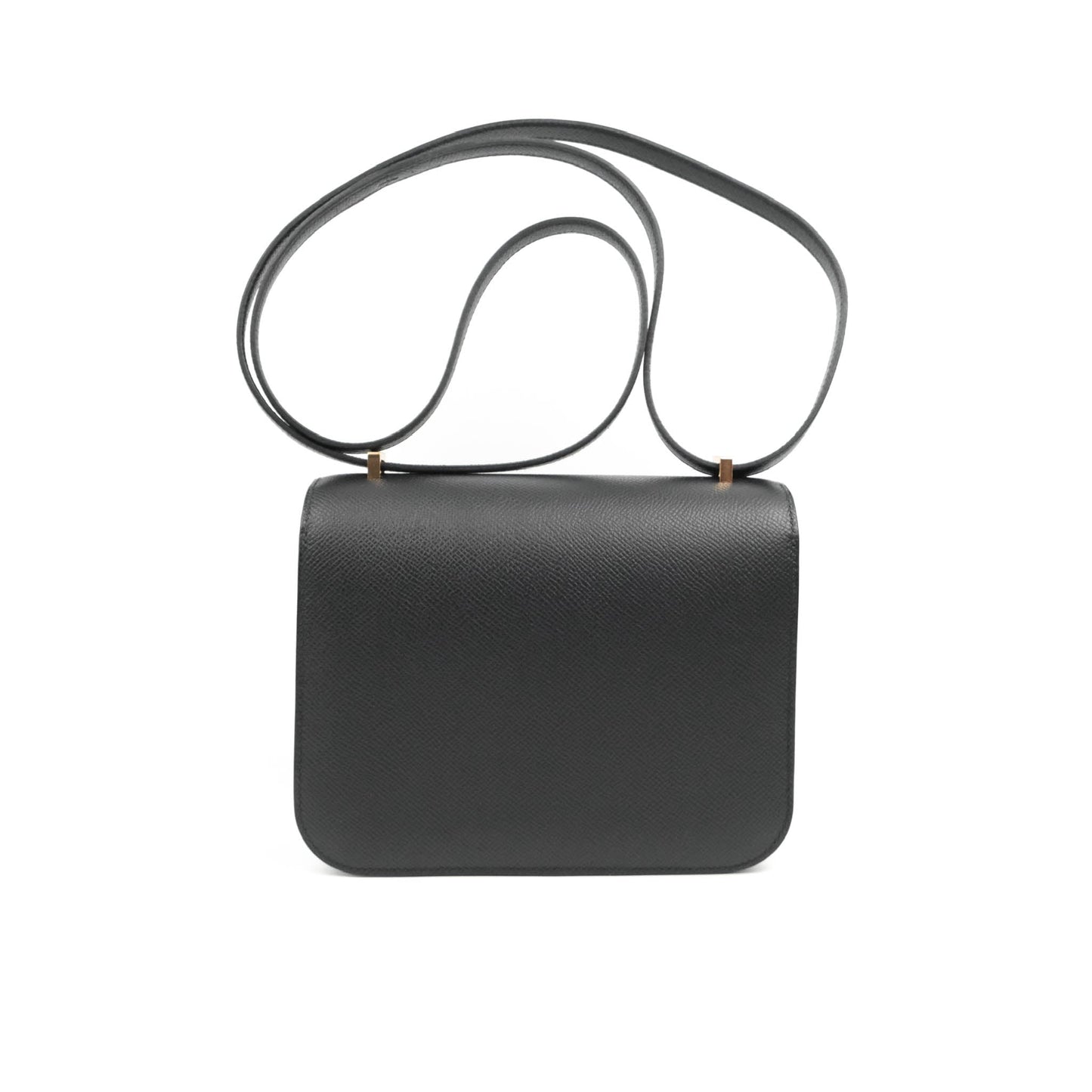 Hermès Constance Mini 18cm Black Epsom Rose Gold Hardware