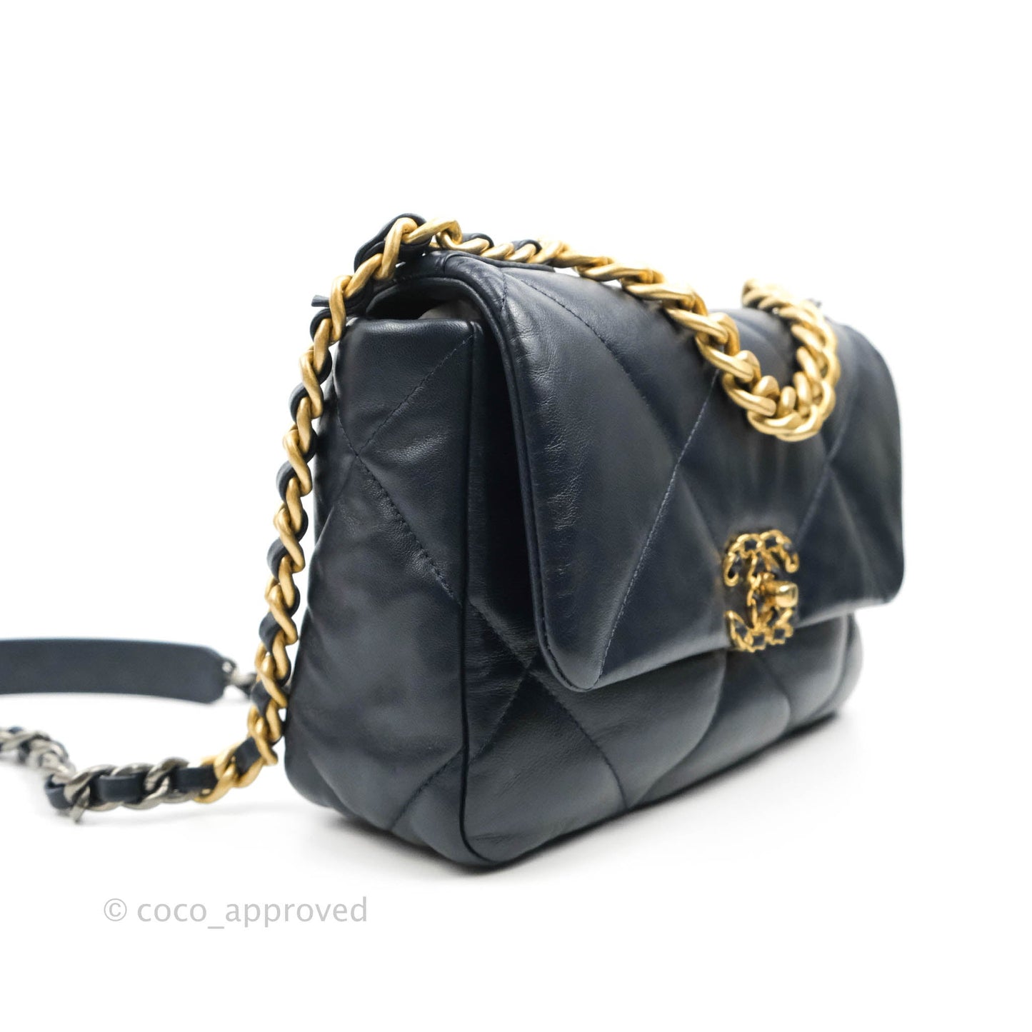 Chanel 19 Small Navy Mixed Hardware
