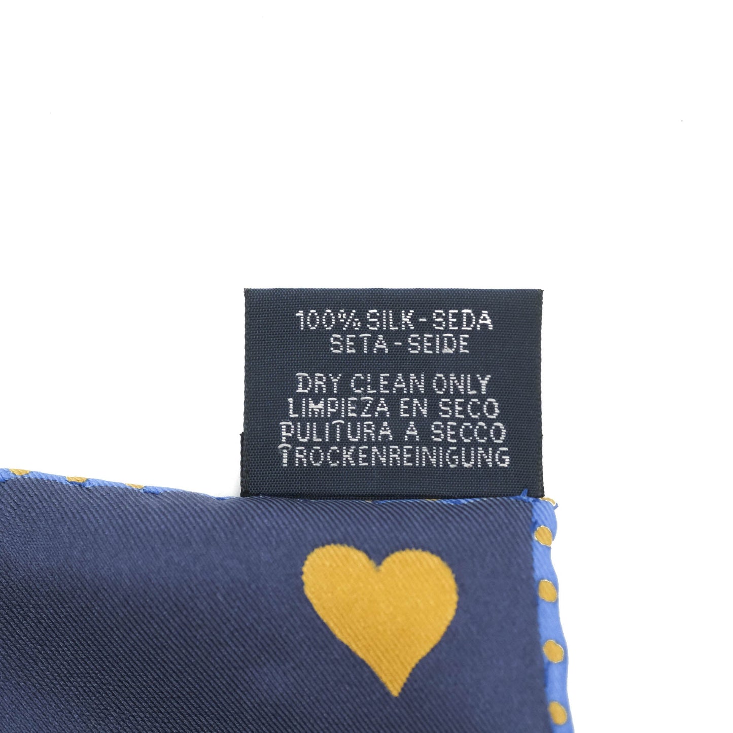 Hermès Tea Time Silk Scarf 70 Navy