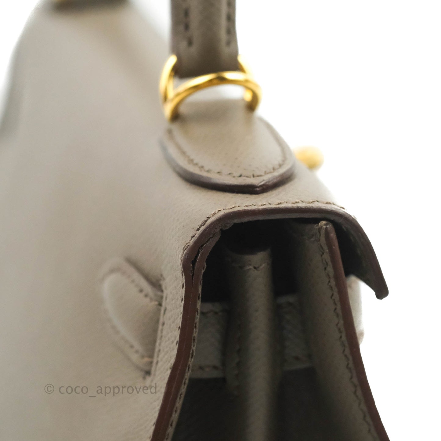 Hermès Kelly 28 8F Etain Gold Hardware