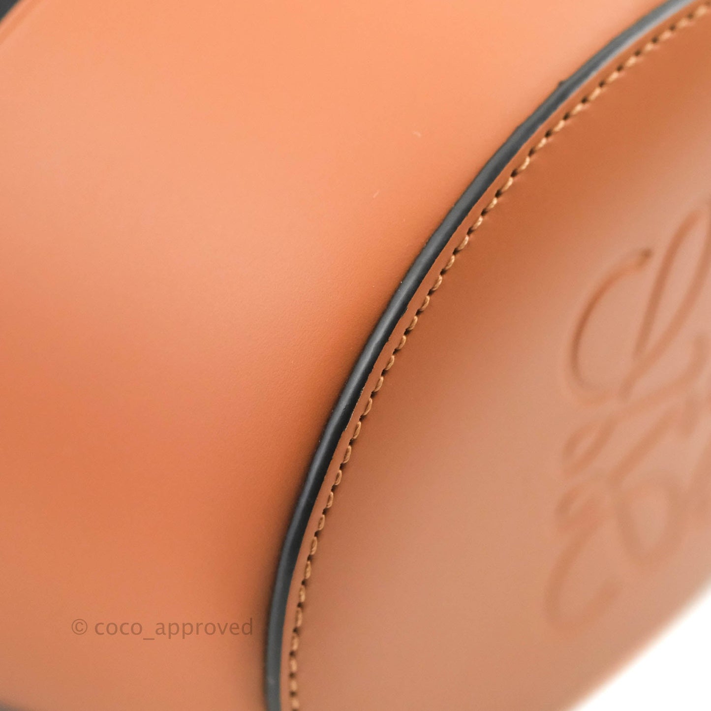 Loewe Small Balloon Bucket Bag Black Tan Calfskin