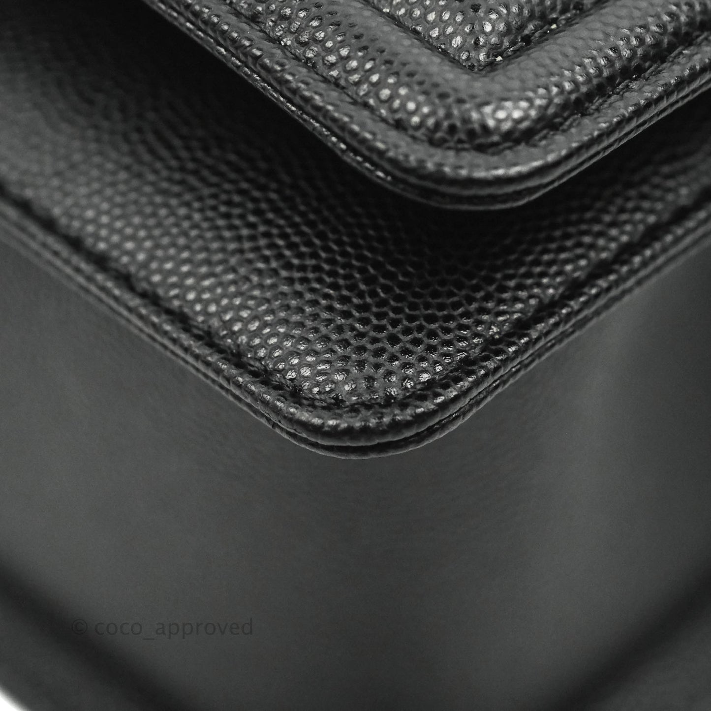 Chanel Quilted Medium Boy Black Caviar Aged Gold Hardware