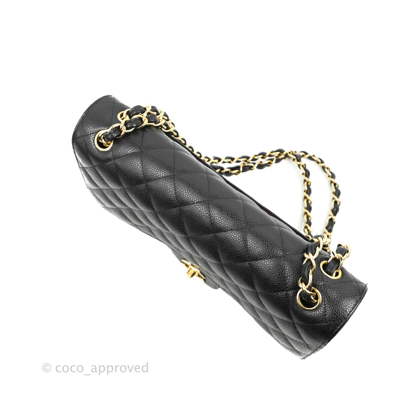 Chanel Jumbo Double Flap Black Caviar Gold Hardware⁣⁣
