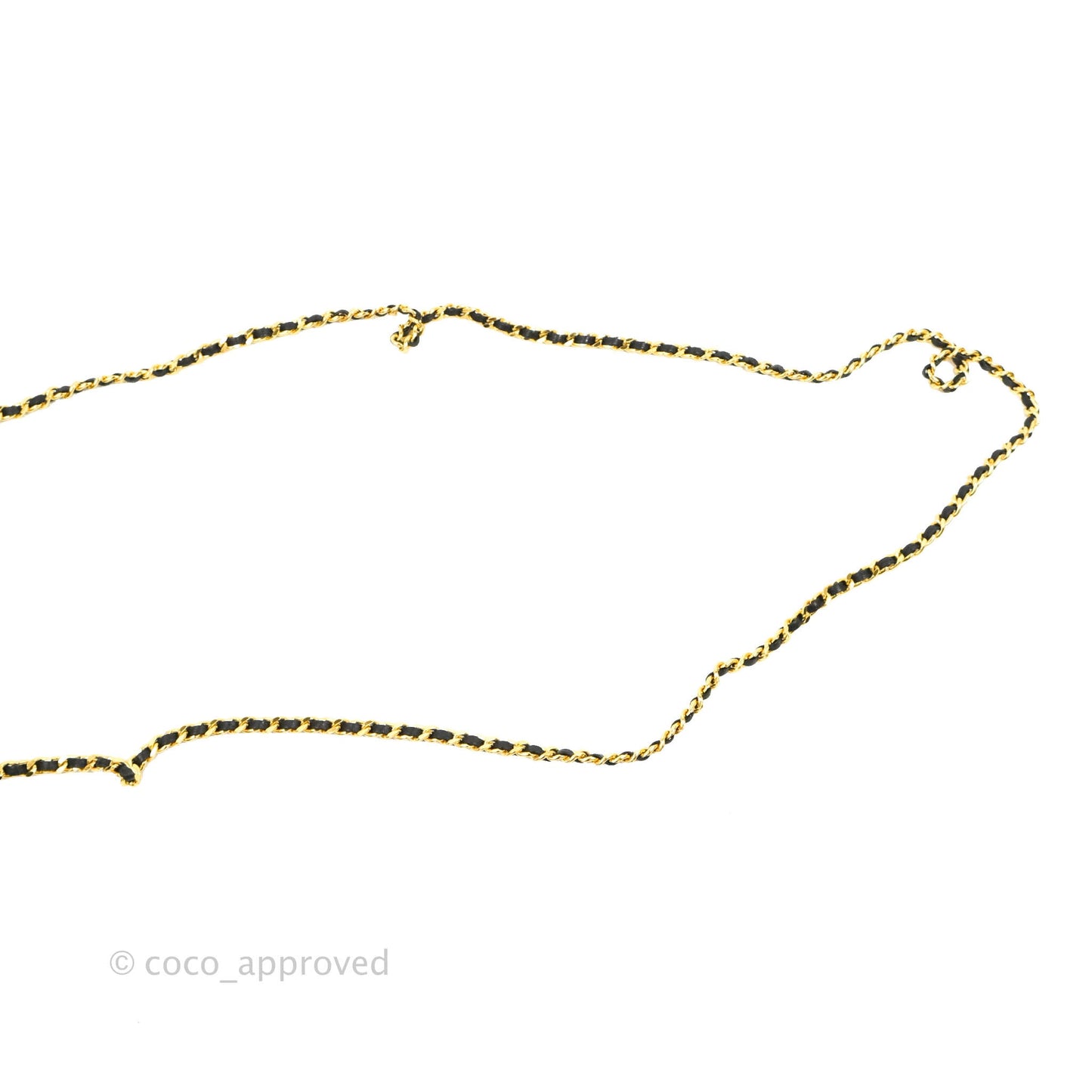 Chanel Vintage CC Wallet on Chain WOC Black Caviar Gold Hardware