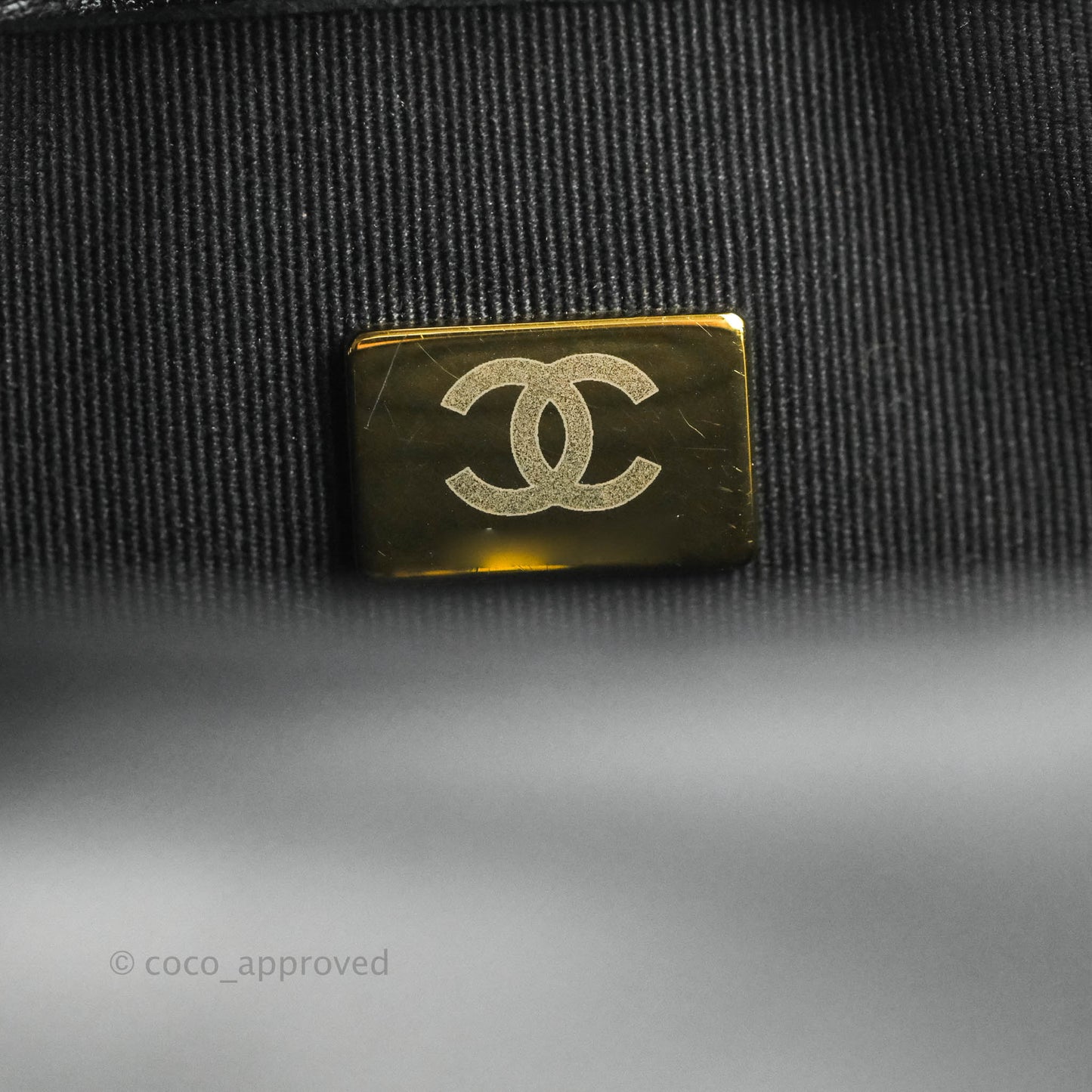 Chanel Quilted Square Flap Bijoux Chain Strap Black Aged Gold Hardware
