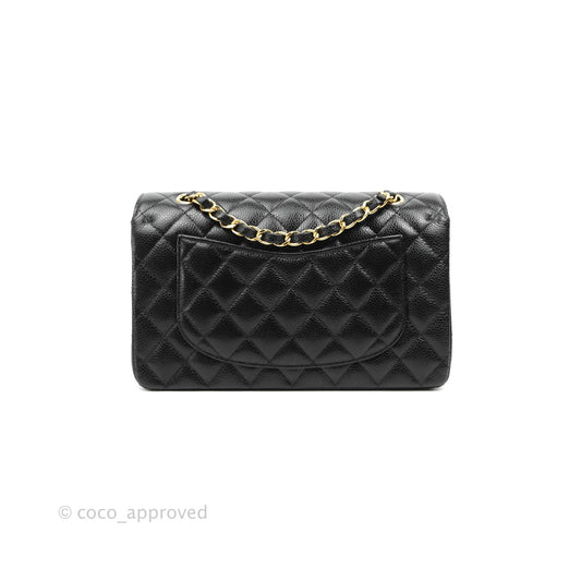 Chanel Classic Small S/M Flap Black Caviar Gold Hardware