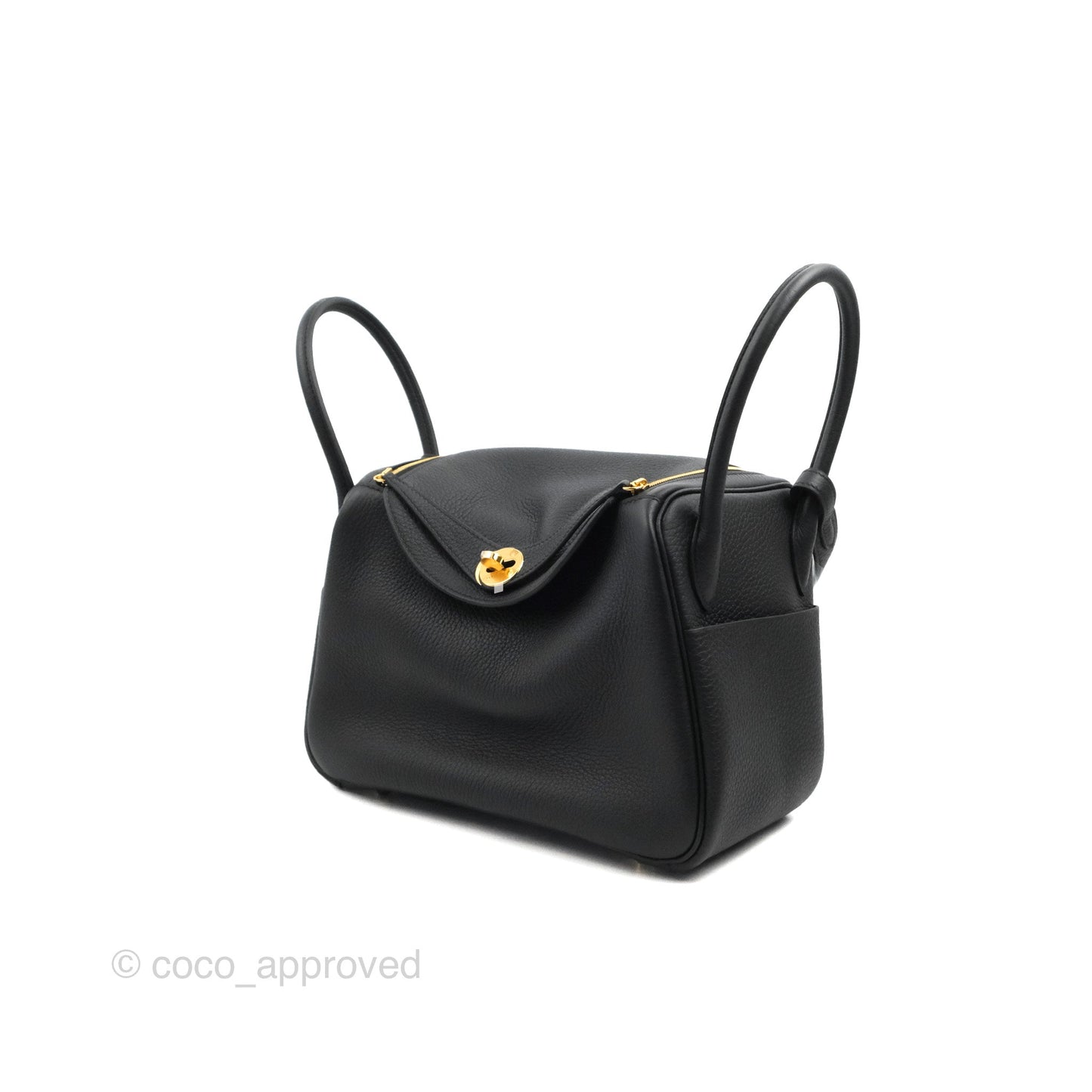 Hermès Lindy 26 Black TC Gold Hardware