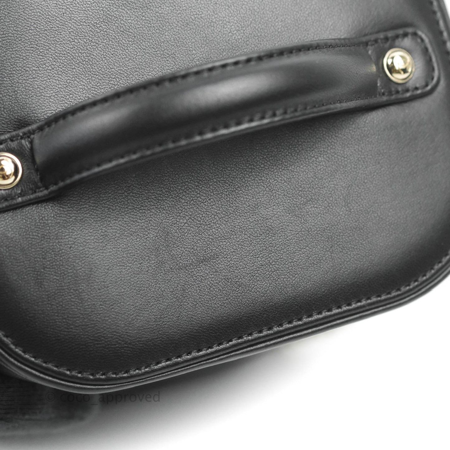 Chanel CC Mania Vanity Case Black Lambskin Gold Hardware