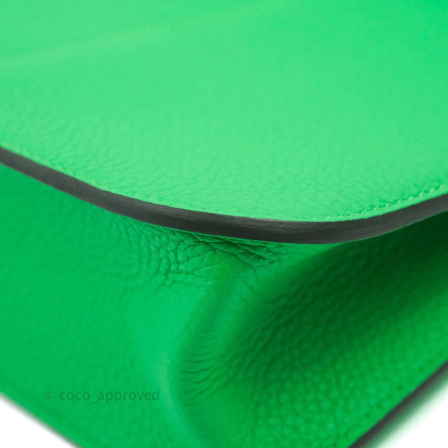 Hermès Halzan 25 Vert Comics/ Bleu Zephyr Clemence Palladium Hardware
