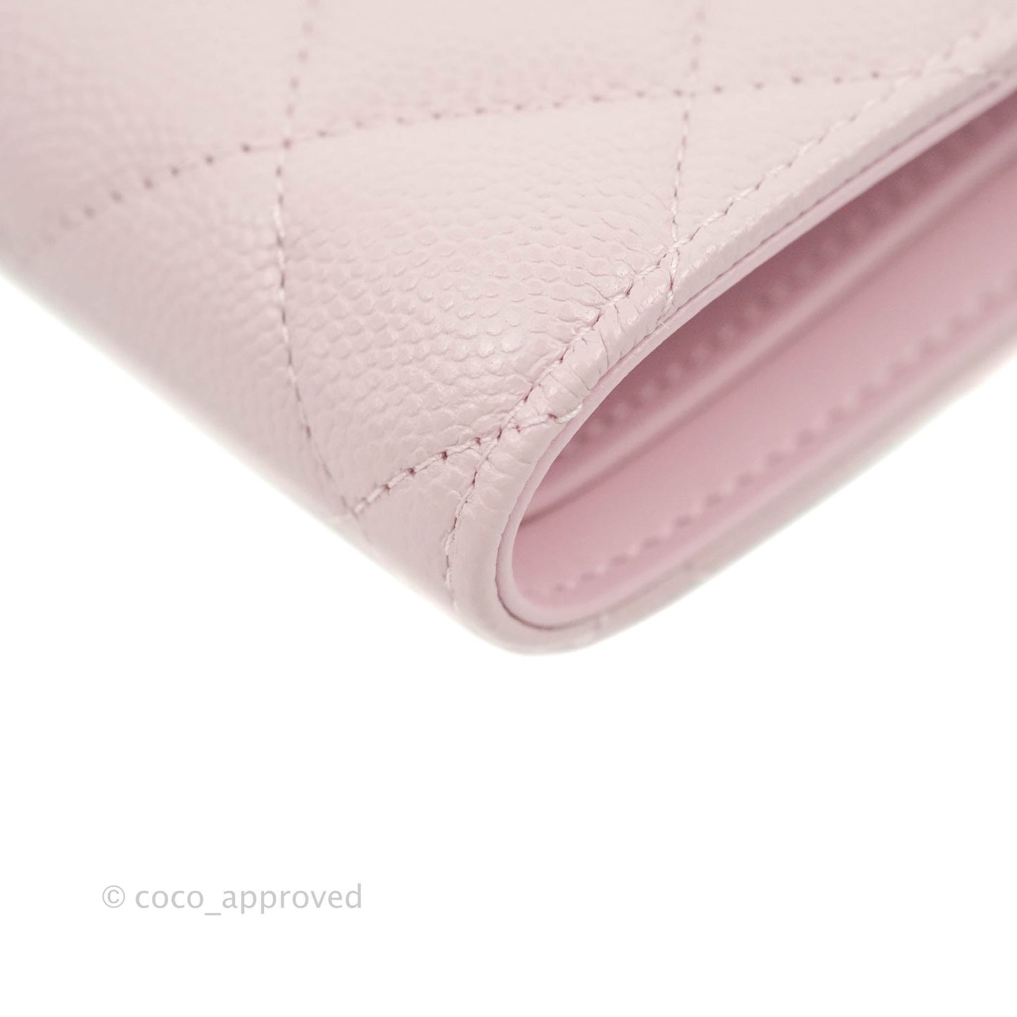 Chanel Classic Flap Wallet Pink Caviar Gold Hardware 21S