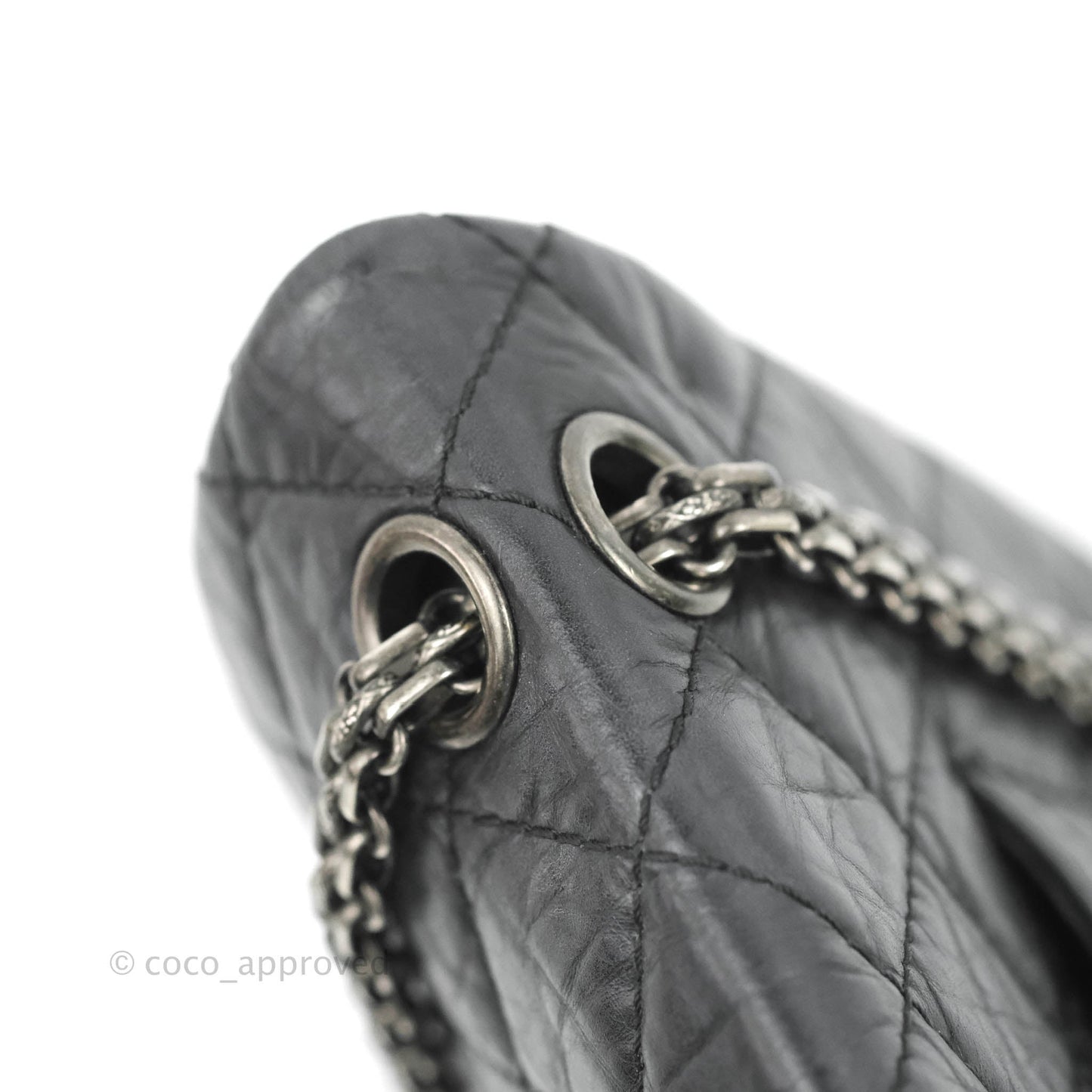 Chanel Reissue 226 Quilted Flap Black Aged Calfskin Ruthenium Hardware