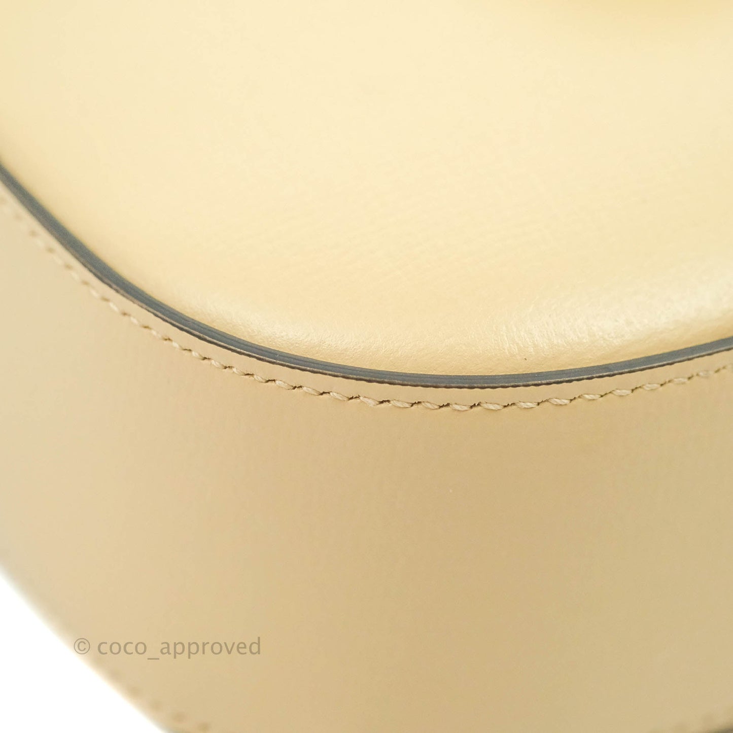 Gucci 1955 Horsebit Mini Shoulder Bag Beige Calfskin Gold Hardware