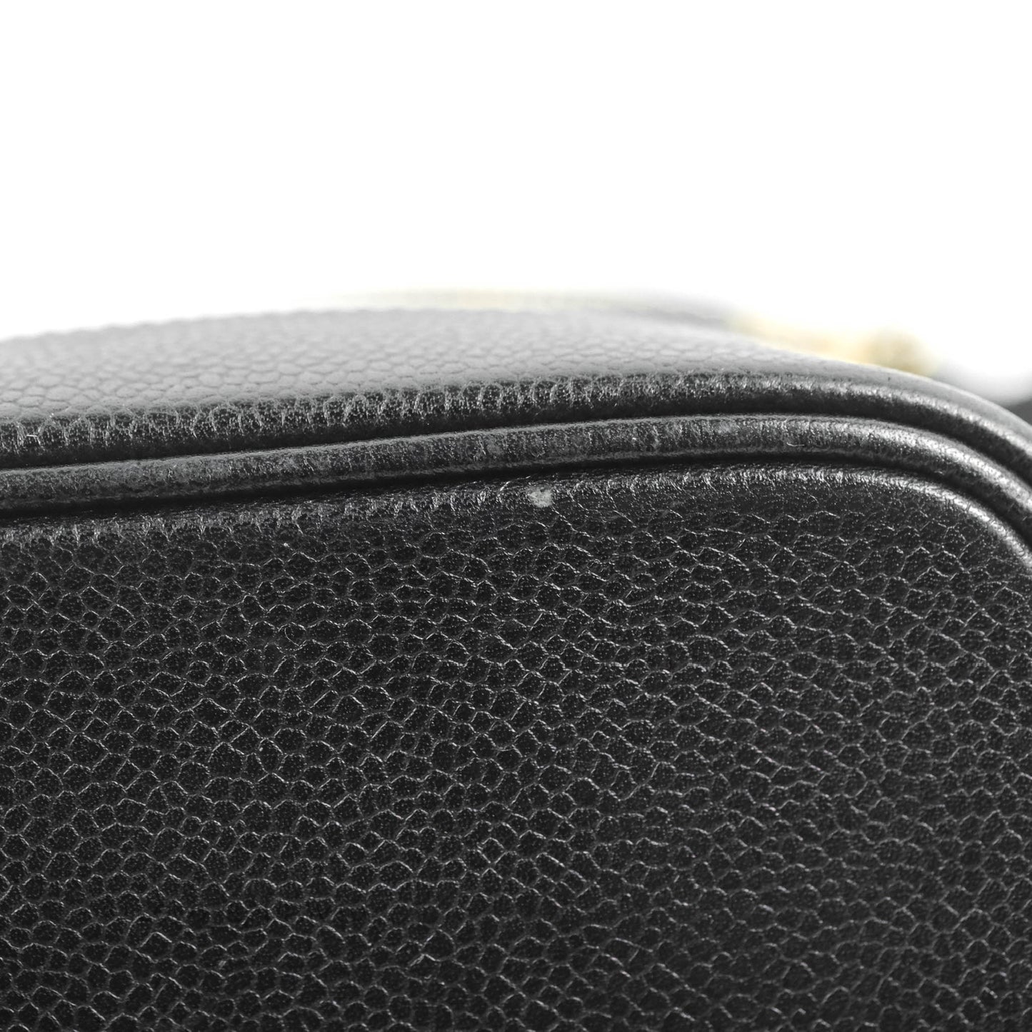 Chanel Vintage Vanity Case Black Caviar Gold Hardware