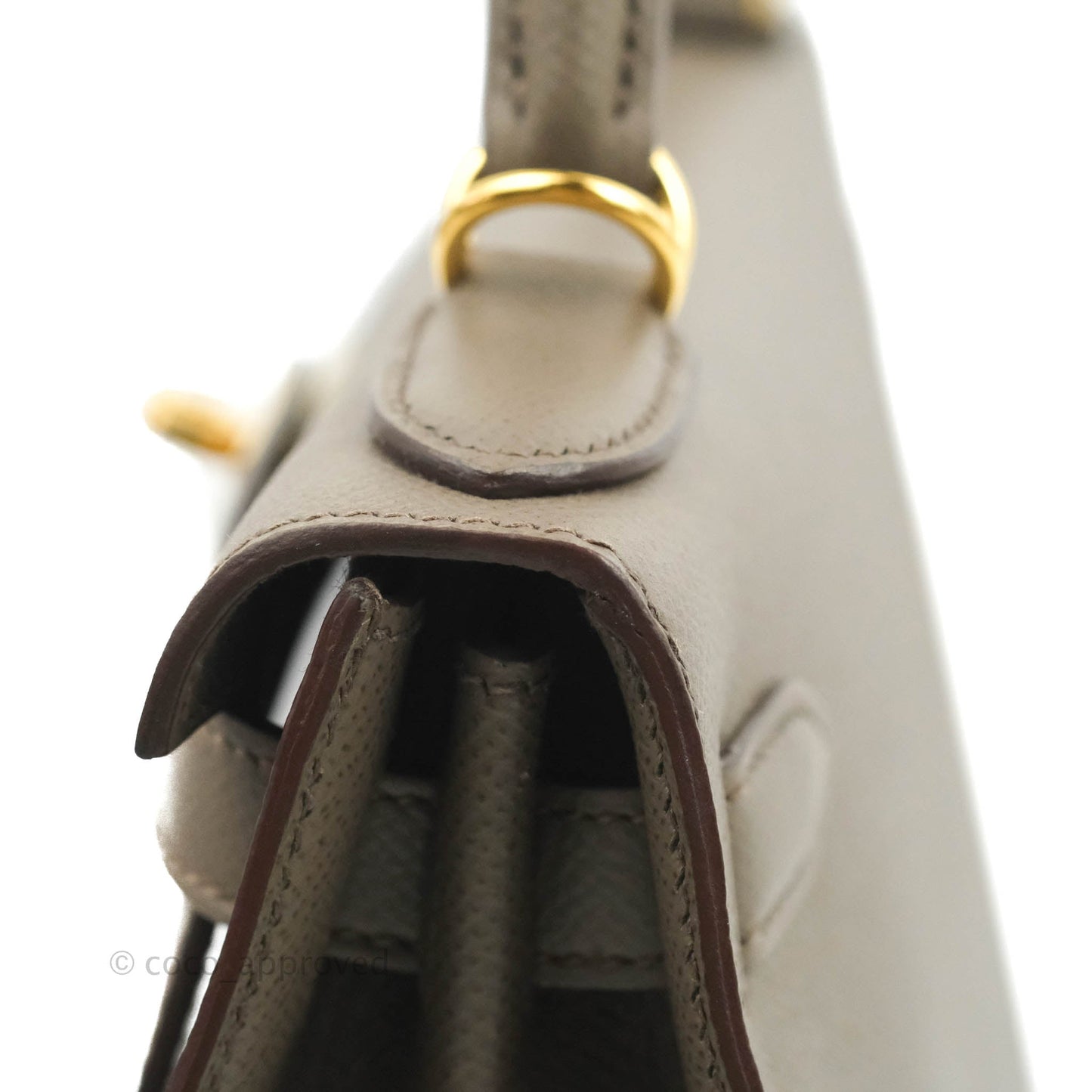 Hermès Kelly 28 8F Etain Gold Hardware